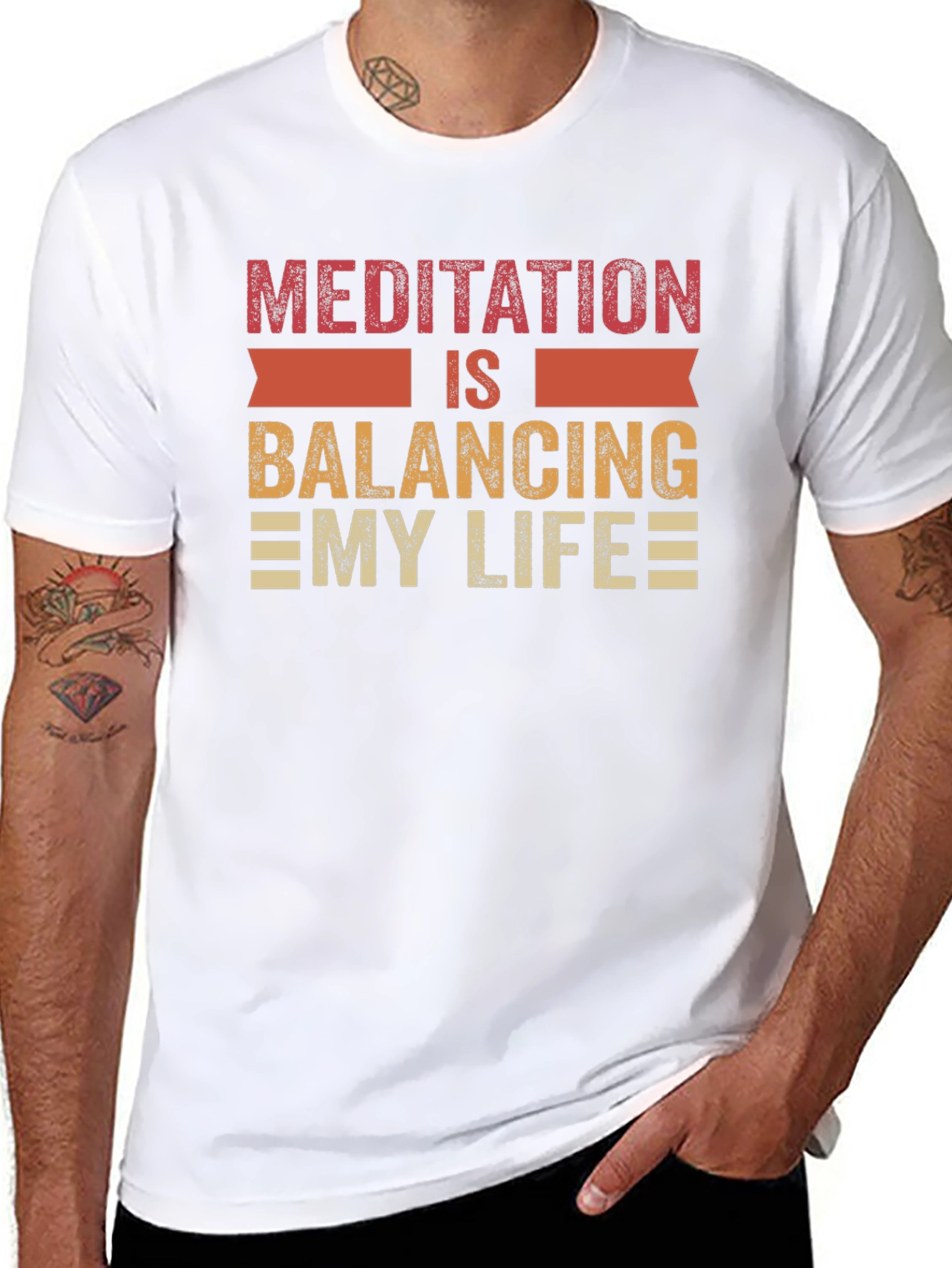 Meditation Balancing Life Graphic Tee