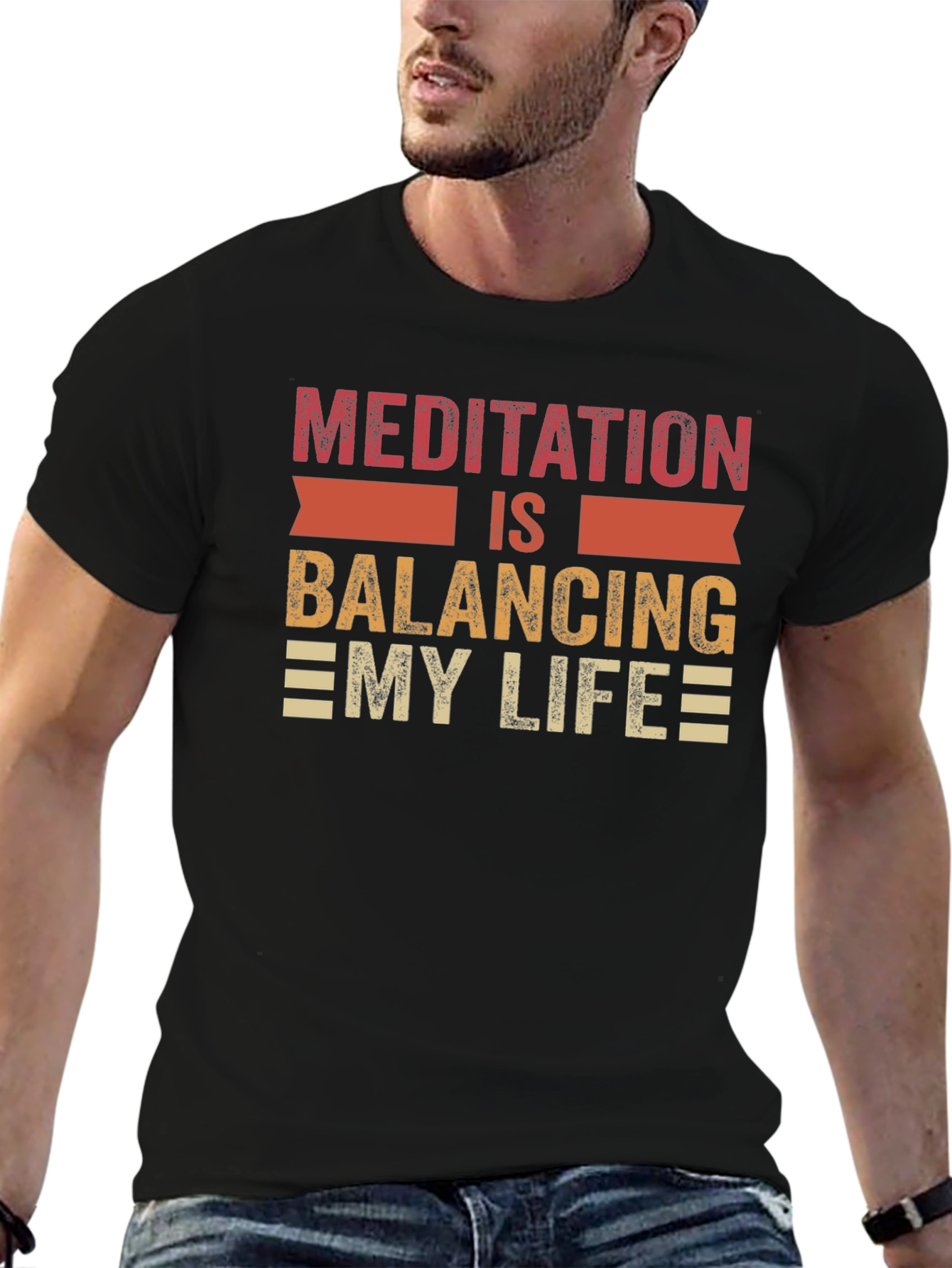 Meditation Balancing Life Graphic Tee