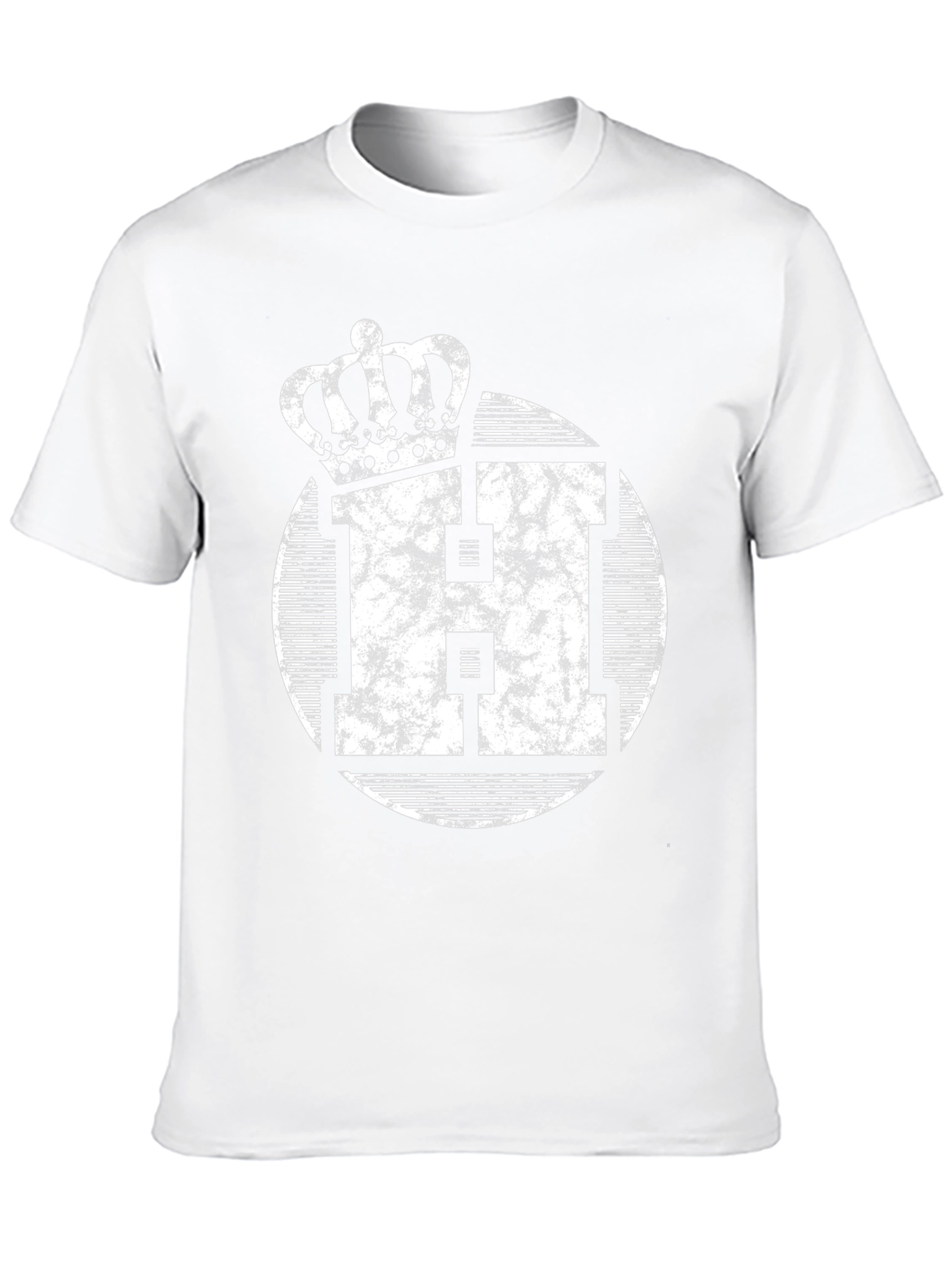 King H Distressed Graphic Tee - Black
