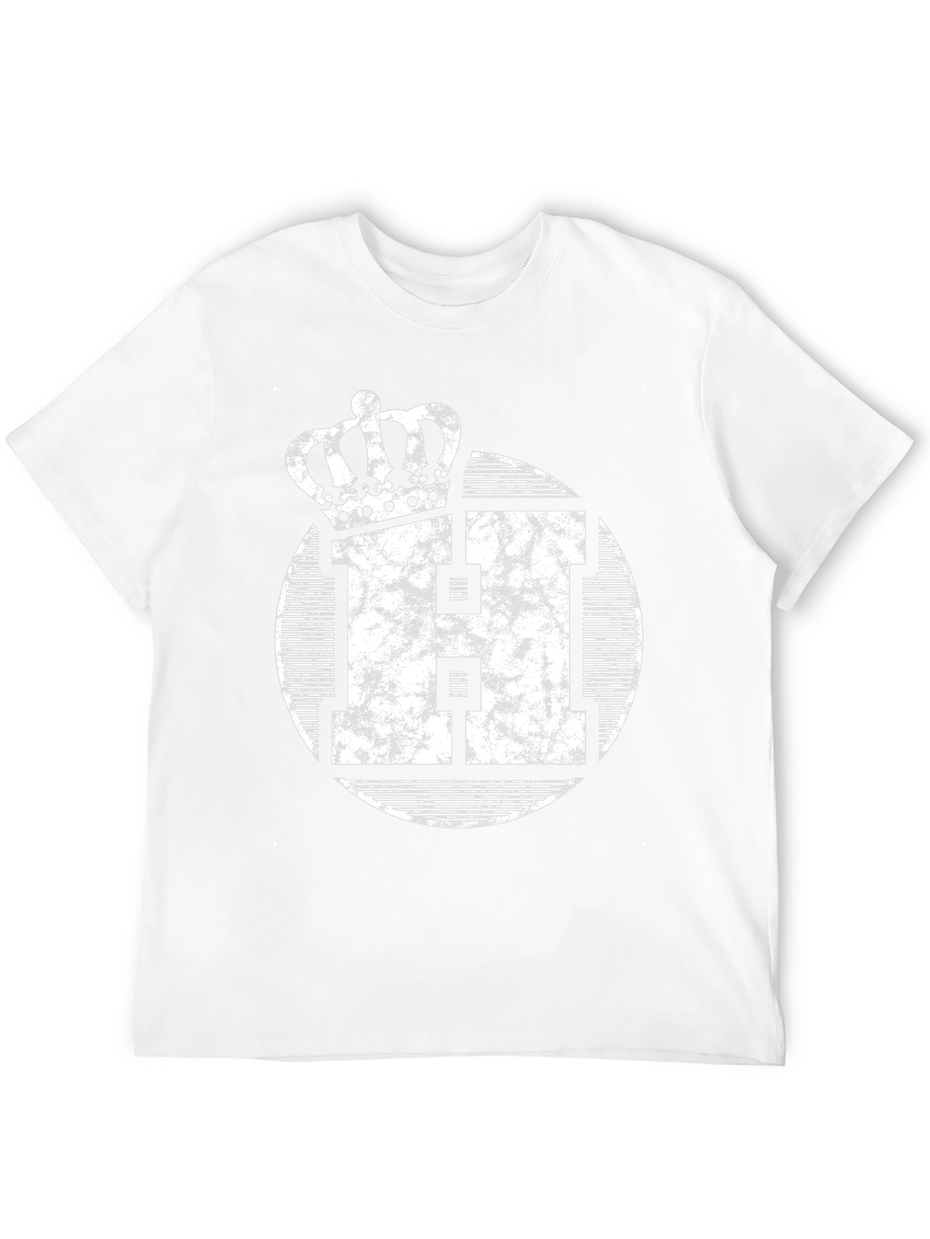 King H Distressed Graphic Tee - Black