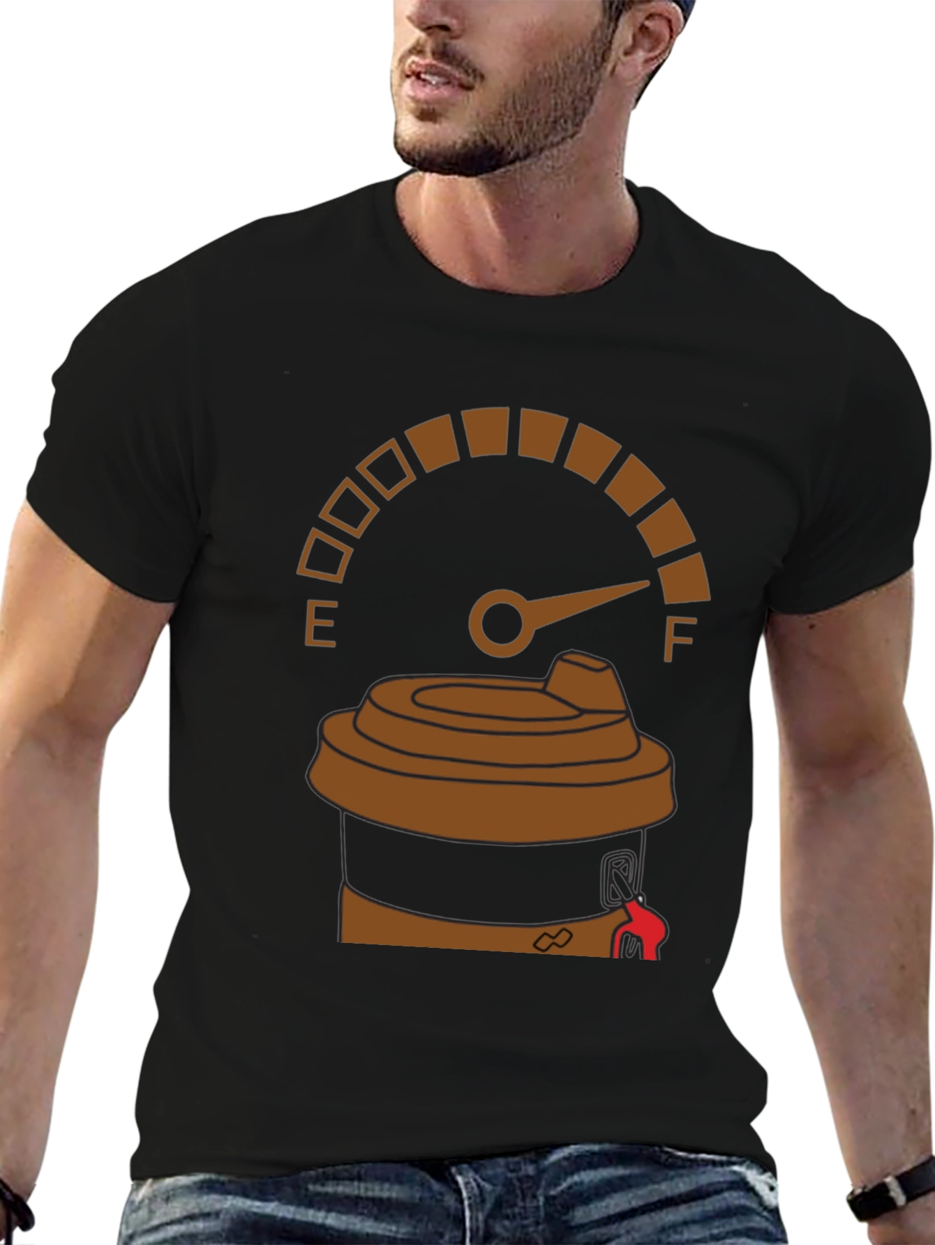 Coffee Fuel Gauge Graphic Tee
