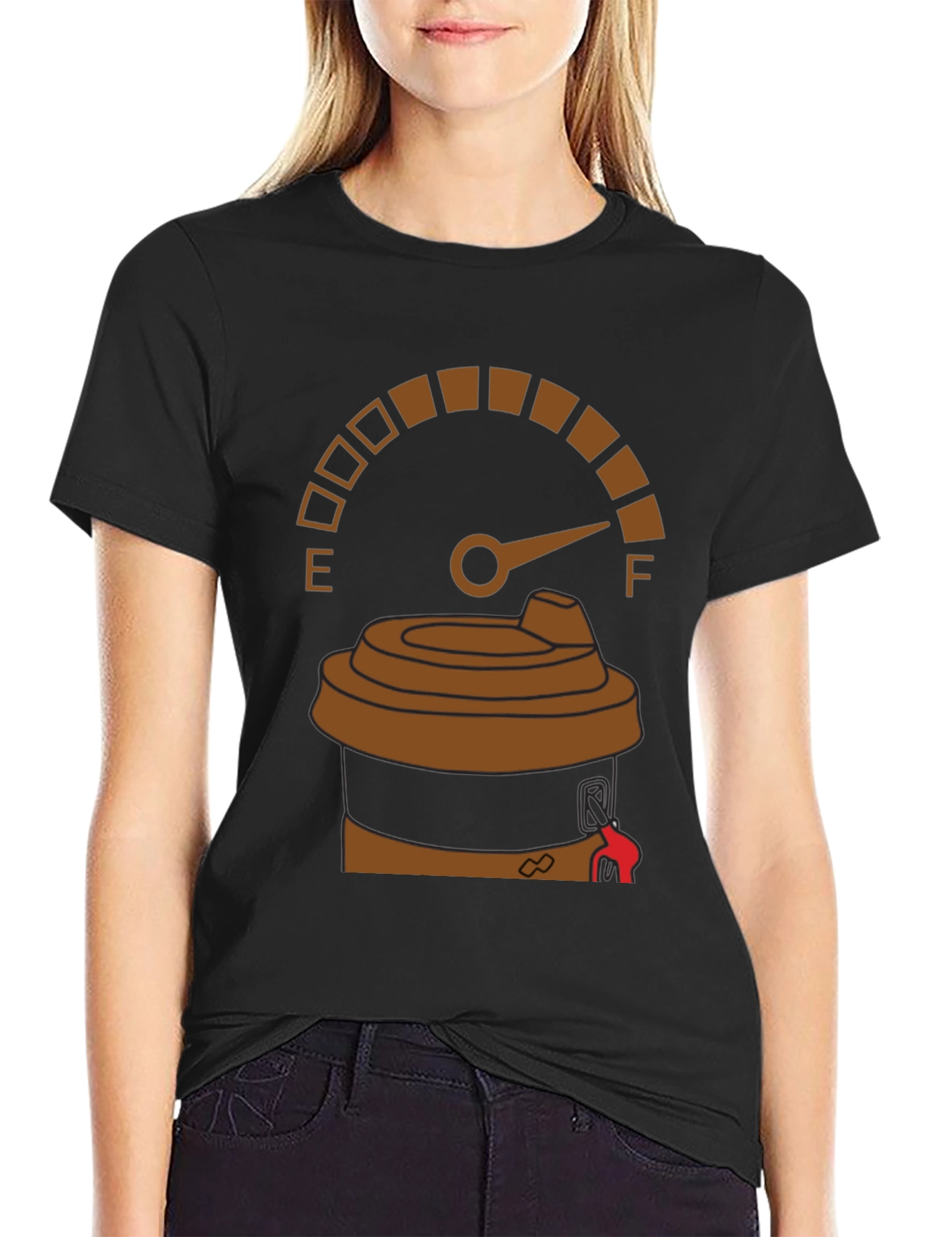 Coffee Fuel Gauge Graphic Tee