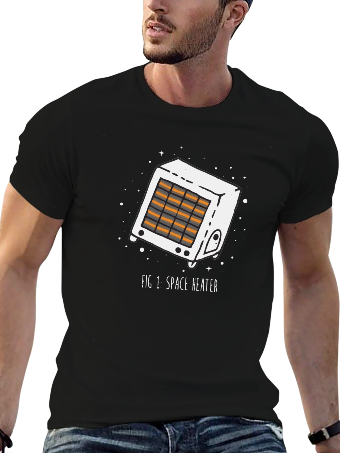 Space Heater Graphic Tee - Unique Novelty T-Shirt