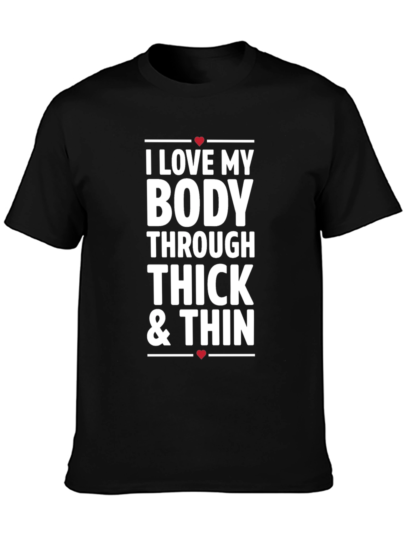 Love My Body Black T-Shirt