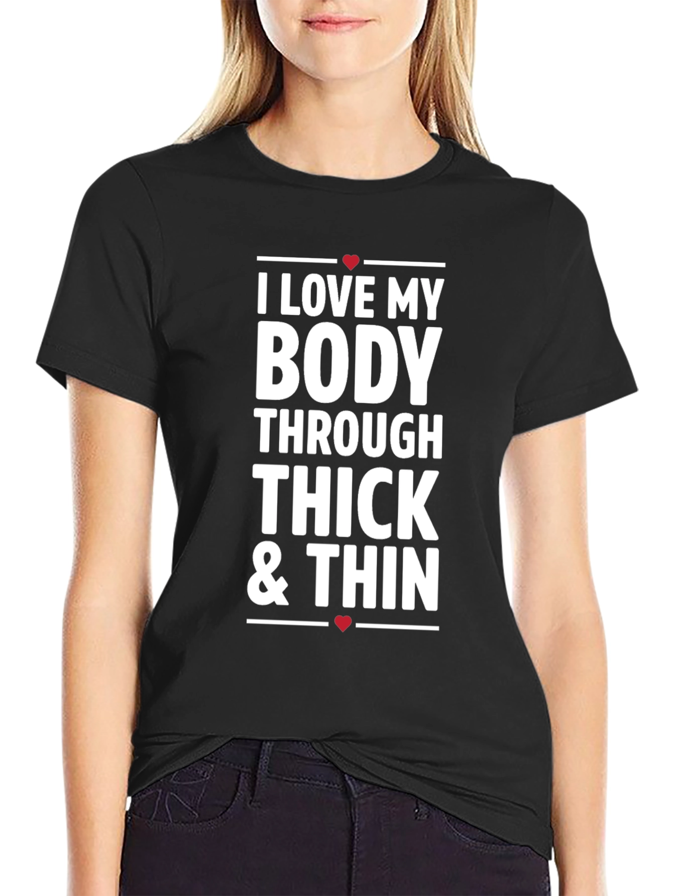 Love My Body Black T-Shirt