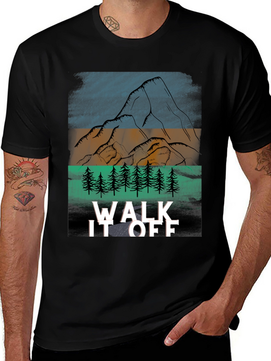 Walk It Off Graphic Tee - Mountain & Forest Design