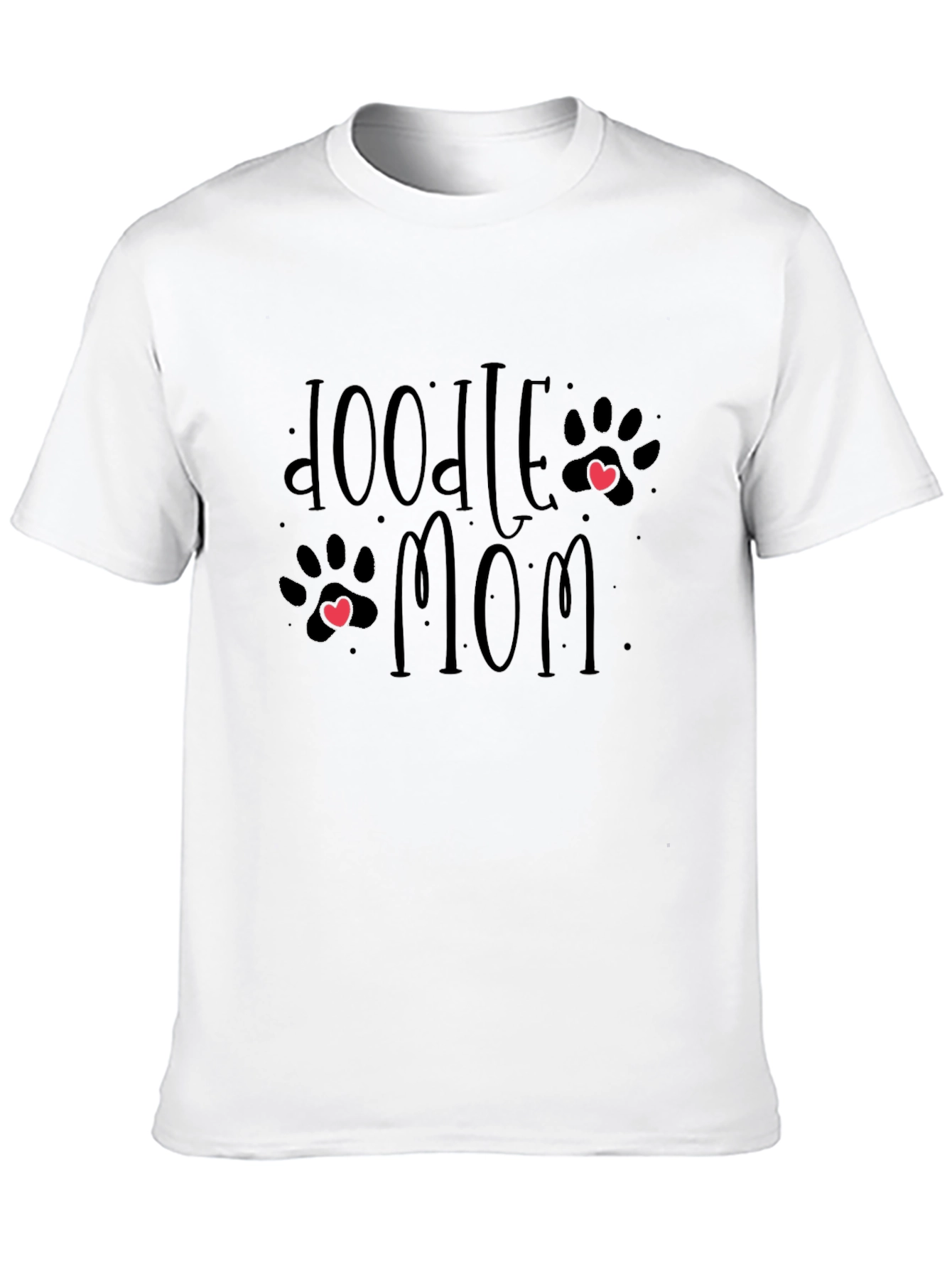 Doodle Mom T-Shirt - Cute Paw Print Design