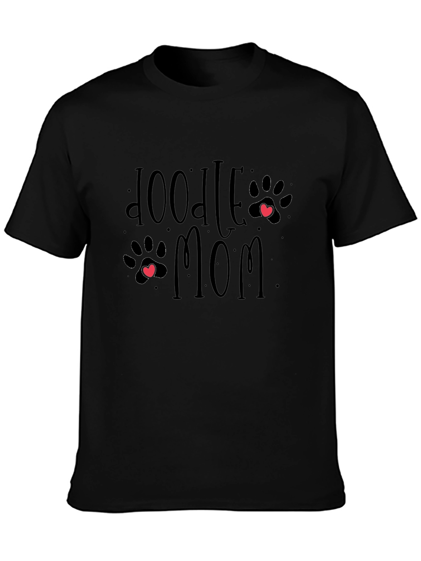Doodle Mom T-Shirt - Cute Paw Print Design