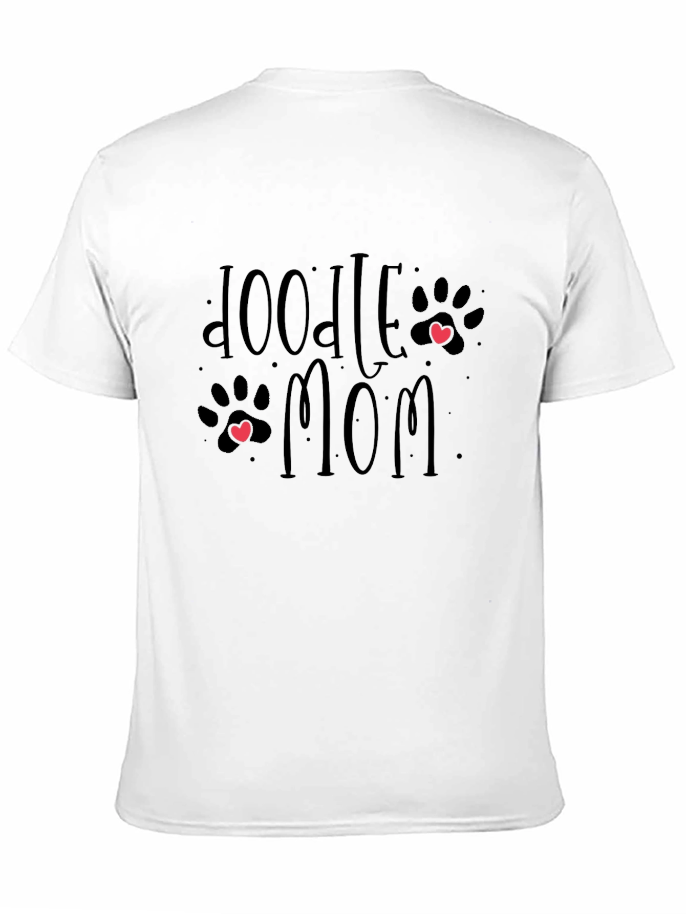 Doodle Mom T-Shirt - Cute Paw Print Design