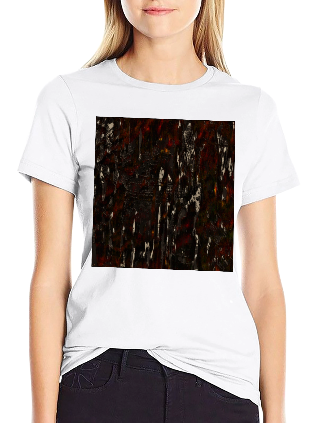 Textured Abstract Art Graphic Tee