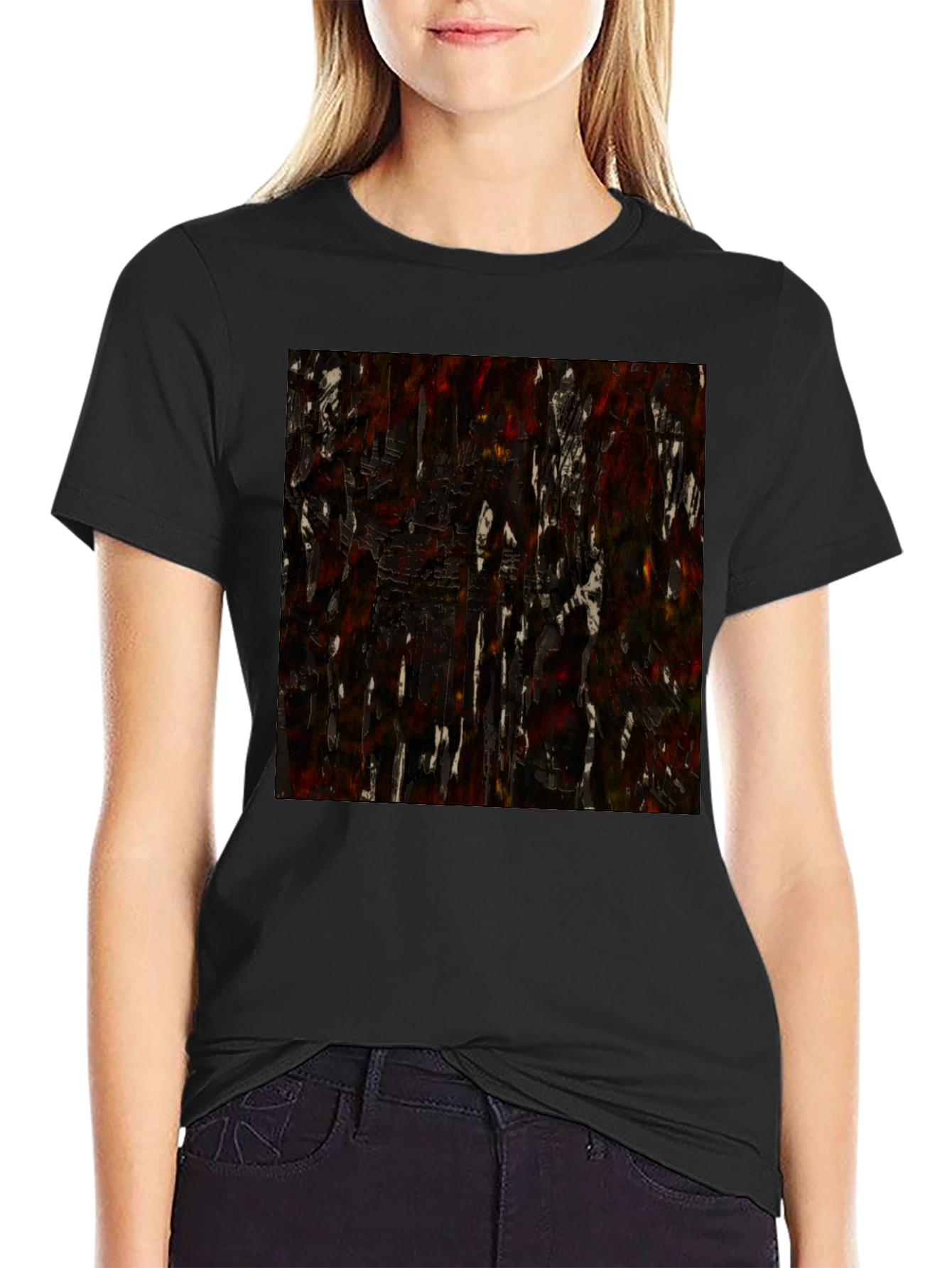 Textured Abstract Art Graphic Tee