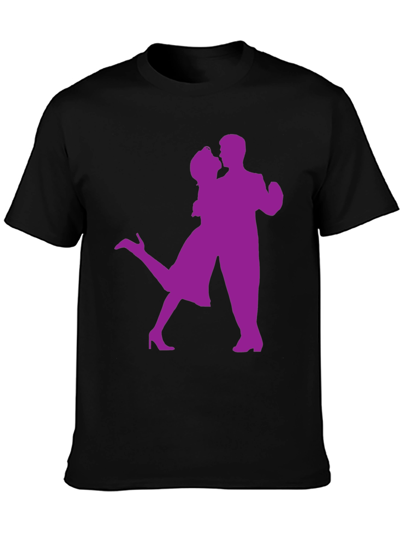 Dancing Couple Graphic Tee - Black