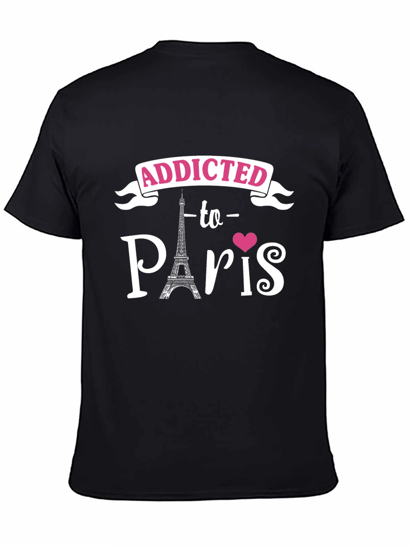 Addicted to Paris Graphic Tee - Black