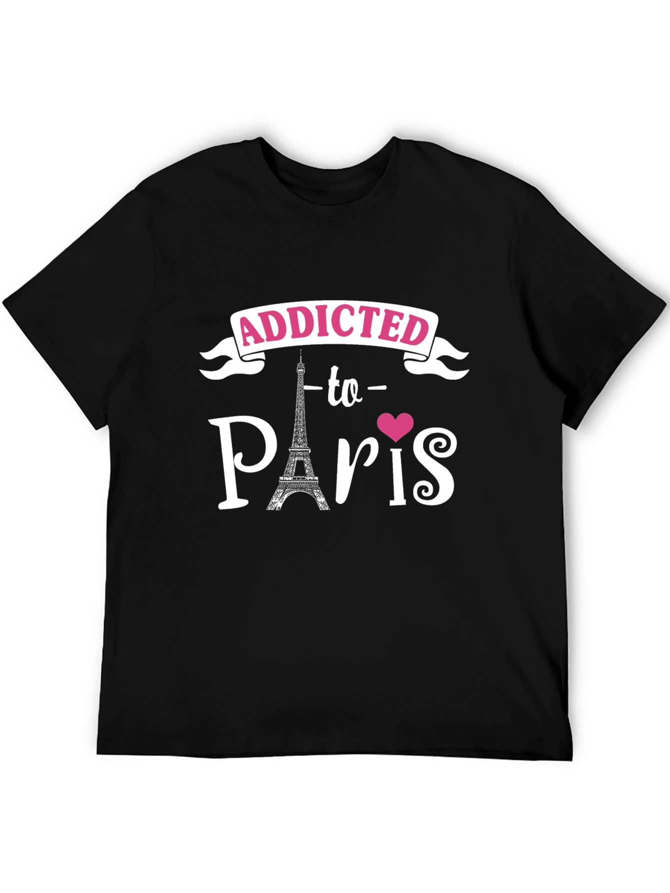 Addicted to Paris Graphic Tee - Black