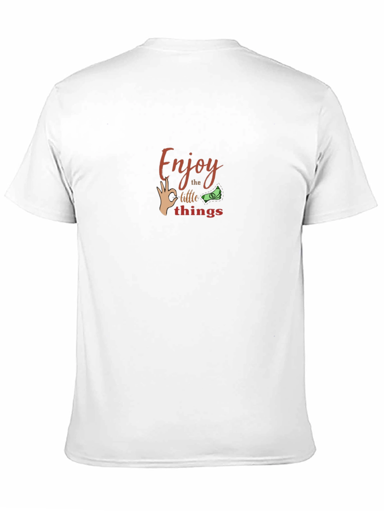 Enjoy Little Things Black Graphic Tee