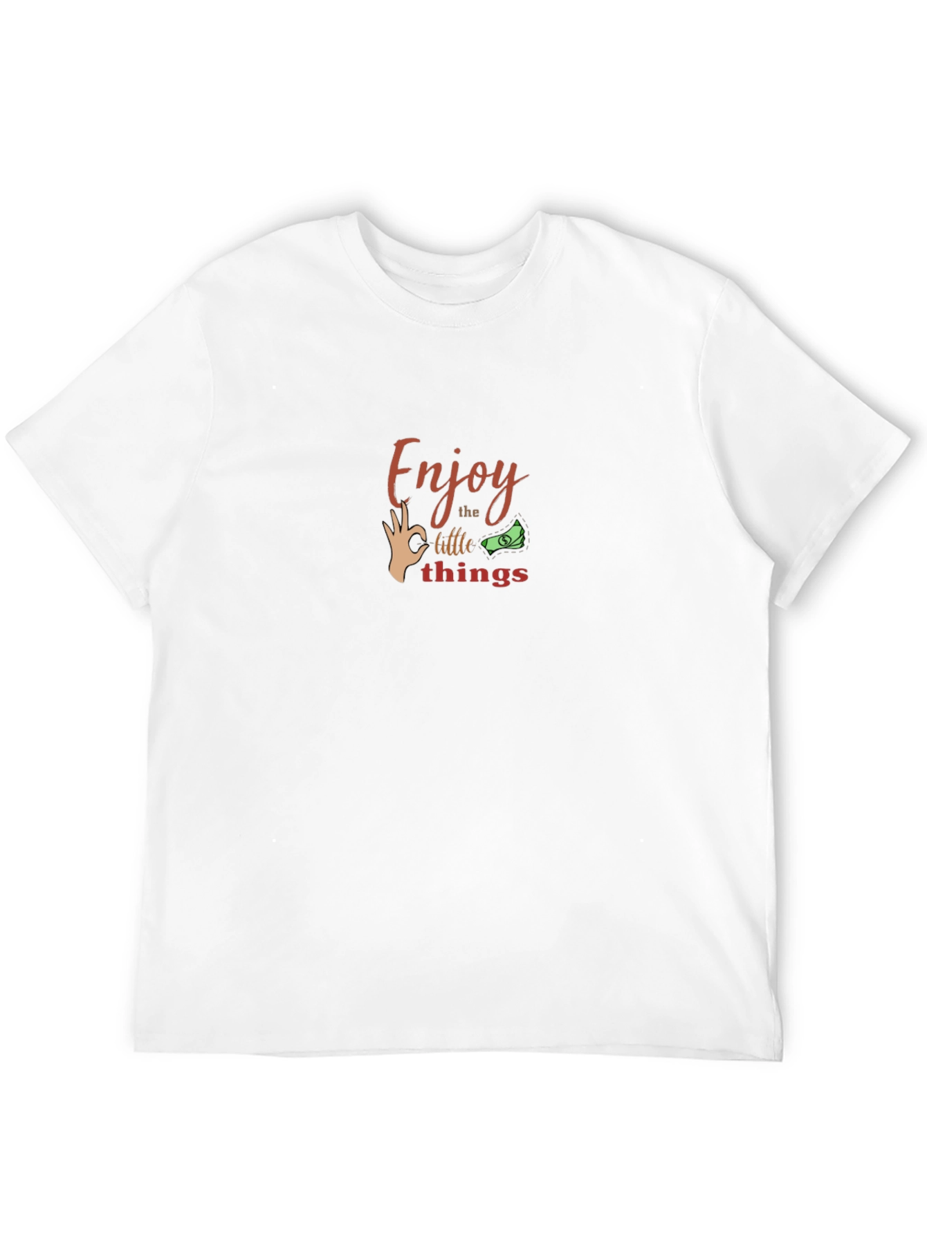 Enjoy Little Things Black Graphic Tee