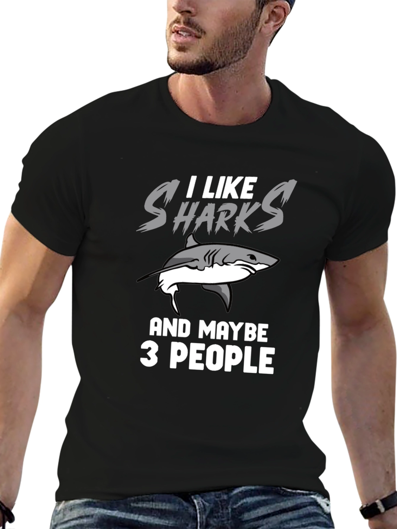 I Like Sharks and Maybe 3 People T-Shirt