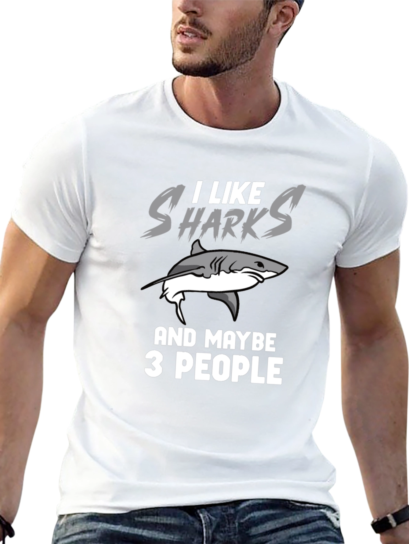 I Like Sharks and Maybe 3 People T-Shirt