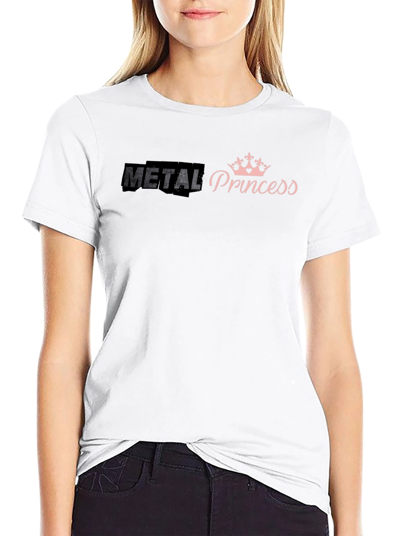 Metal Princess Graphic T-Shirt - Black