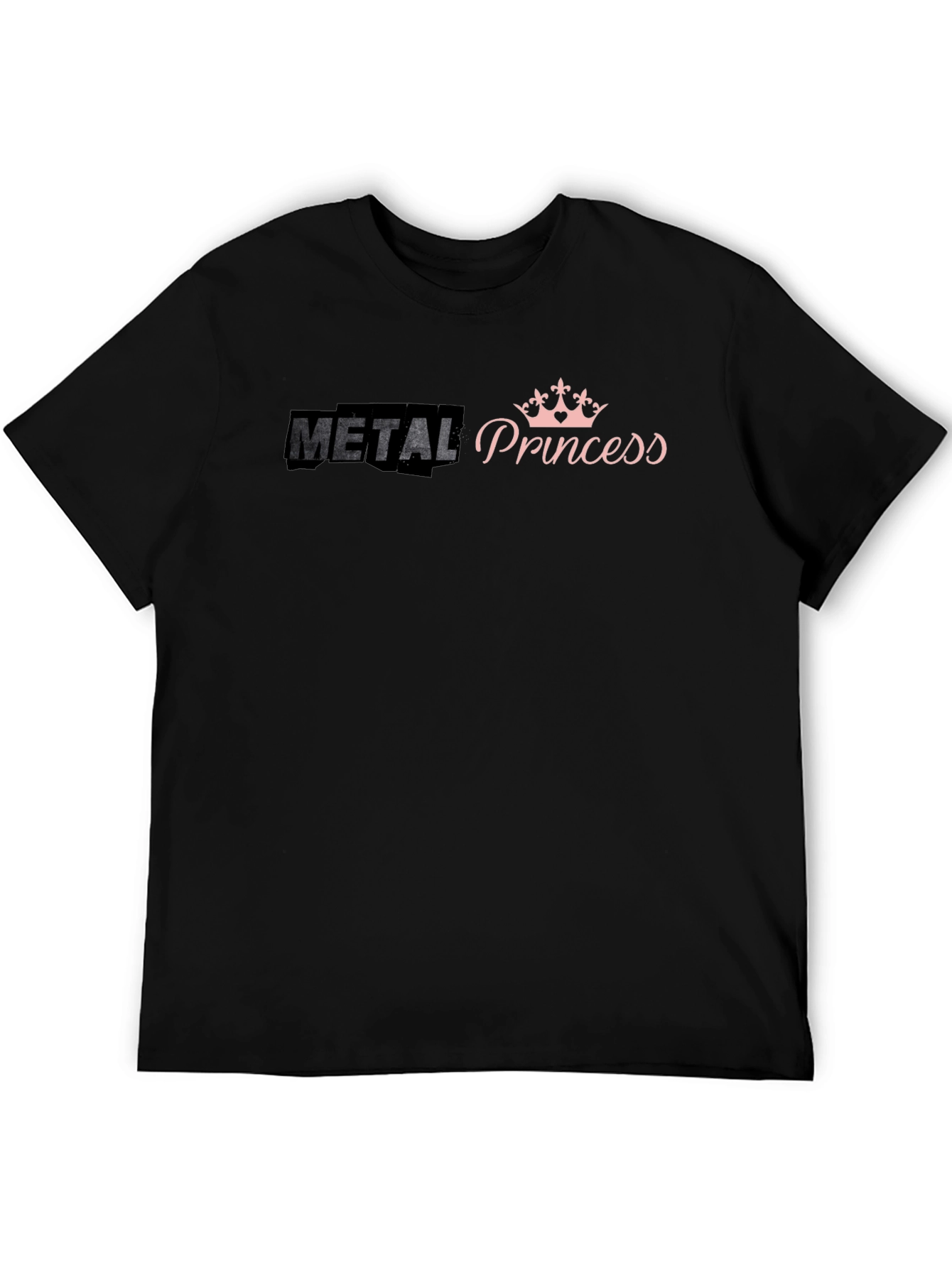 Metal Princess Graphic T-Shirt - Black