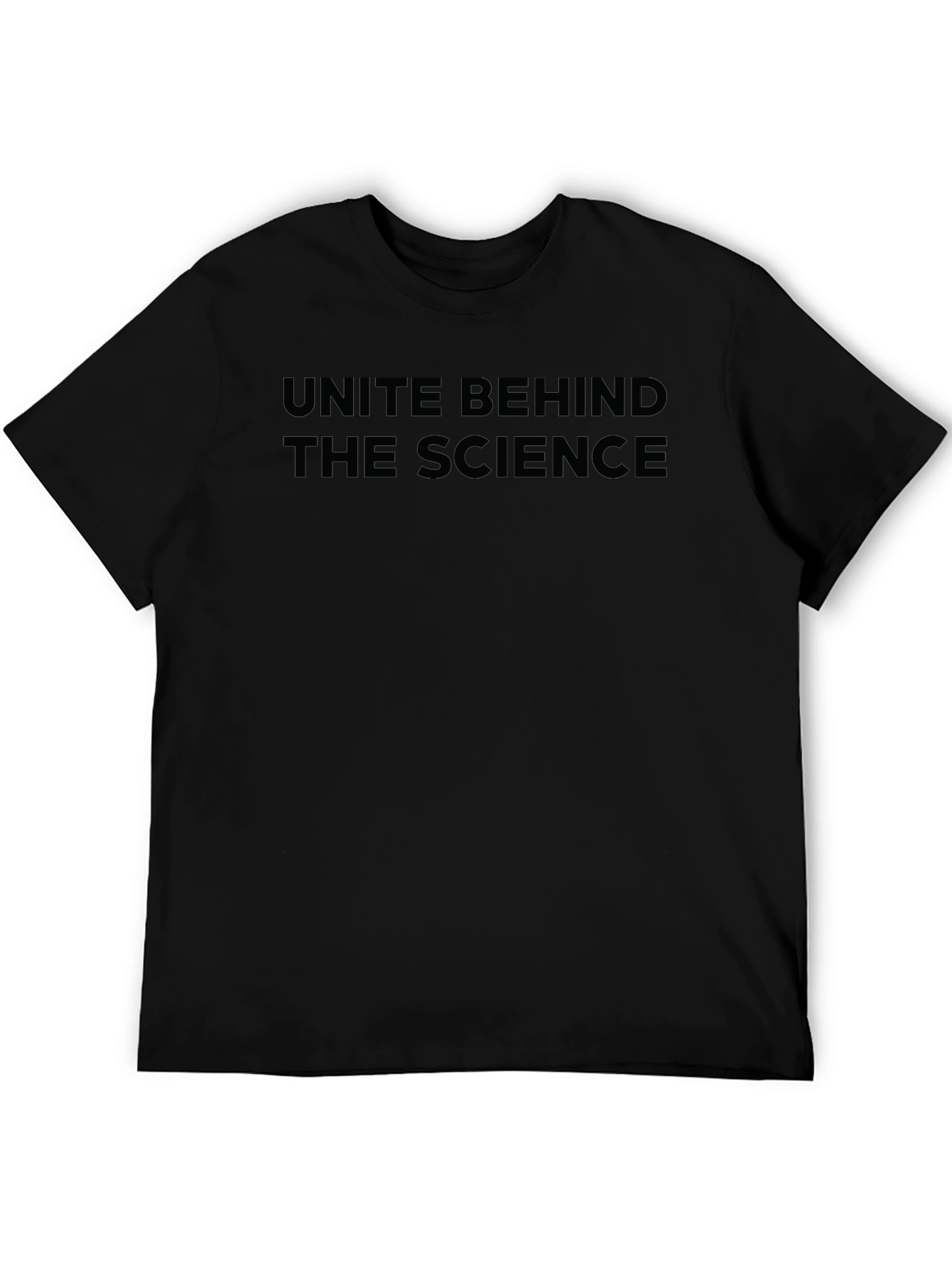Unite Behind The Science Black T-Shirt