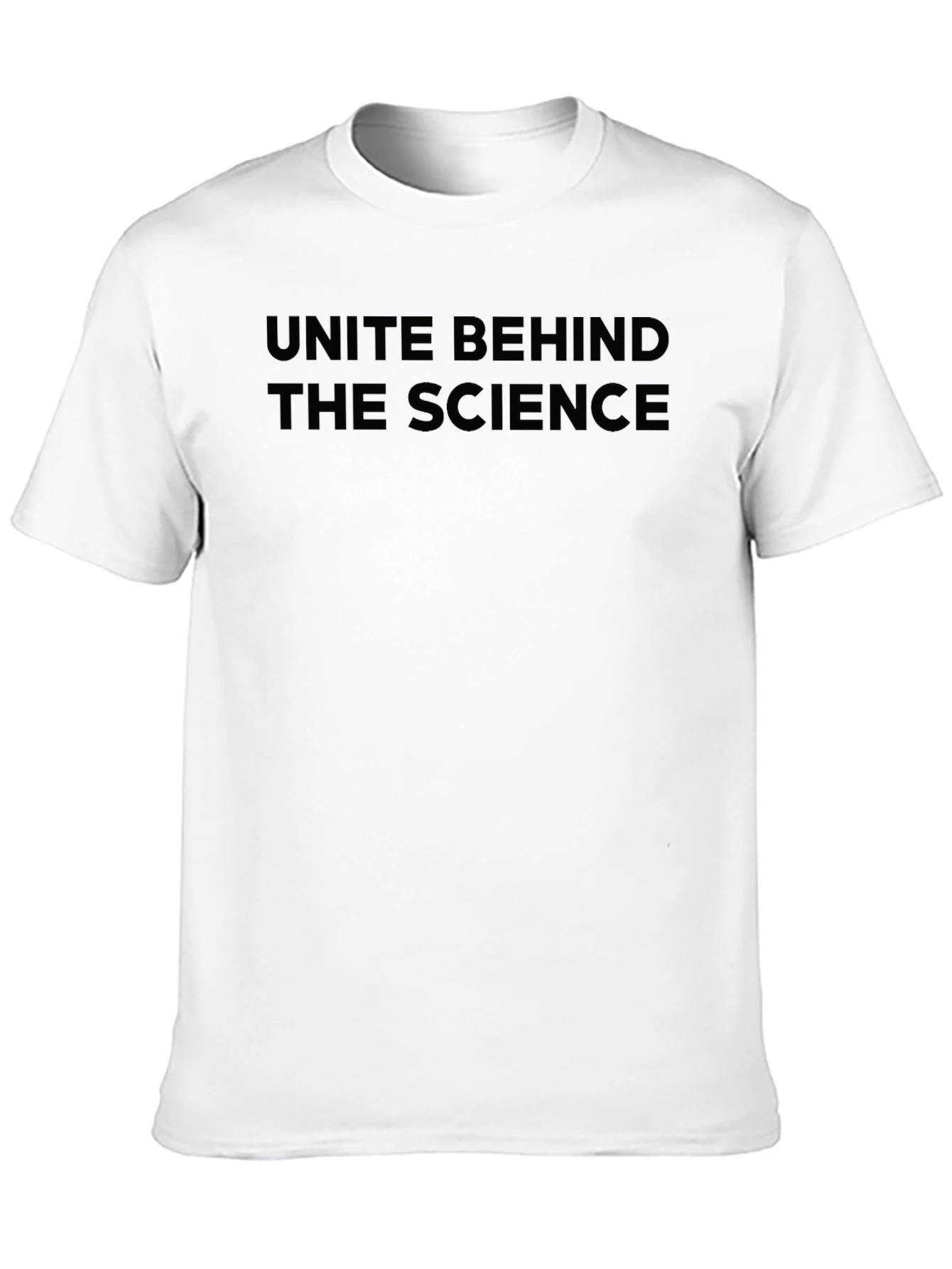 Unite Behind The Science Black T-Shirt