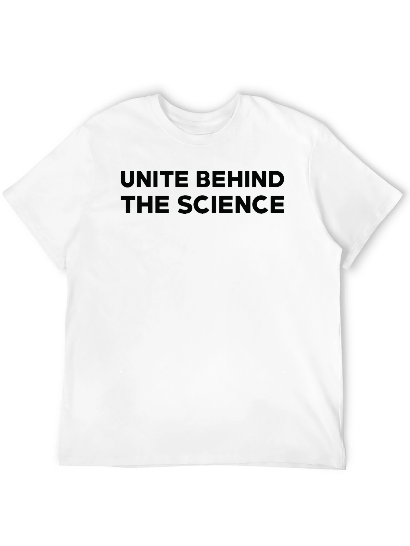 Unite Behind The Science Black T-Shirt