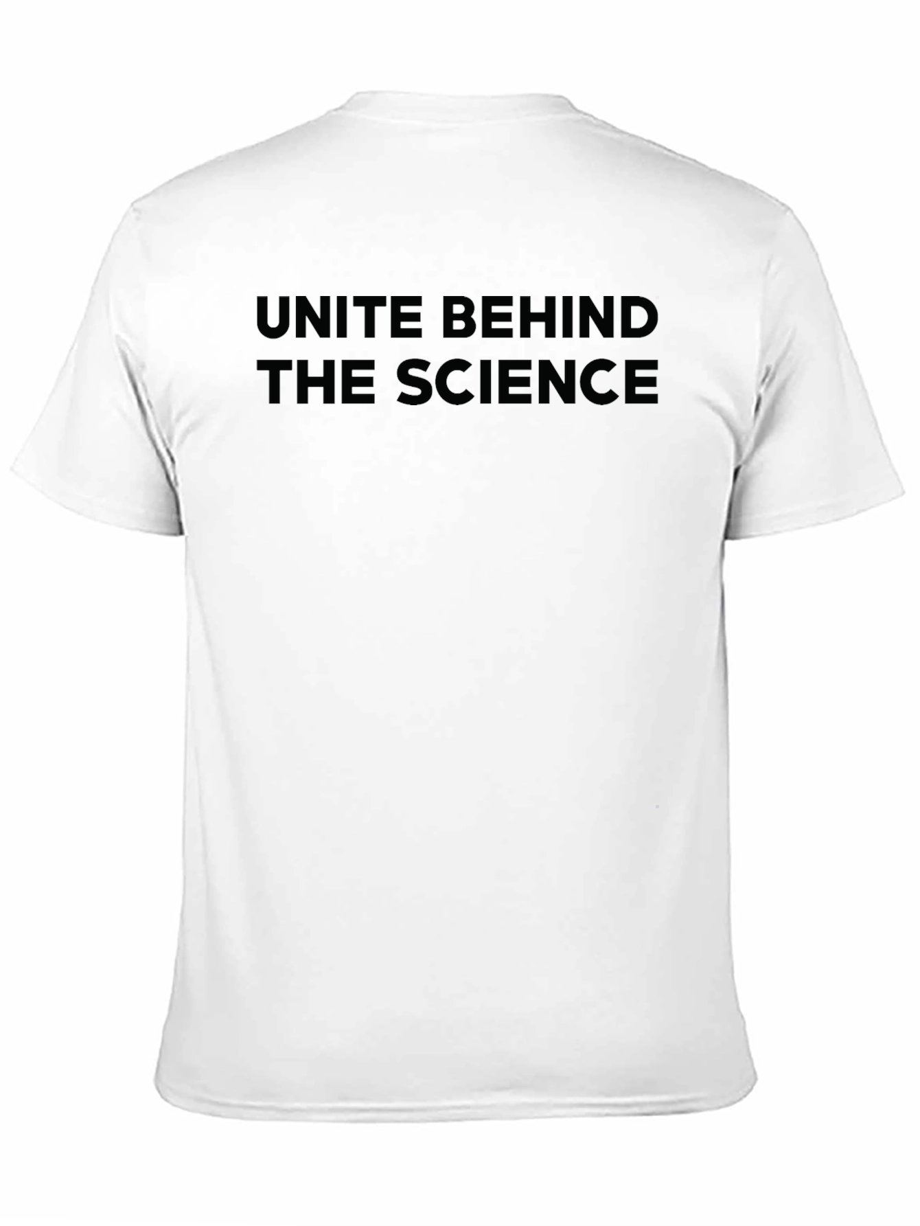 Unite Behind The Science Black T-Shirt