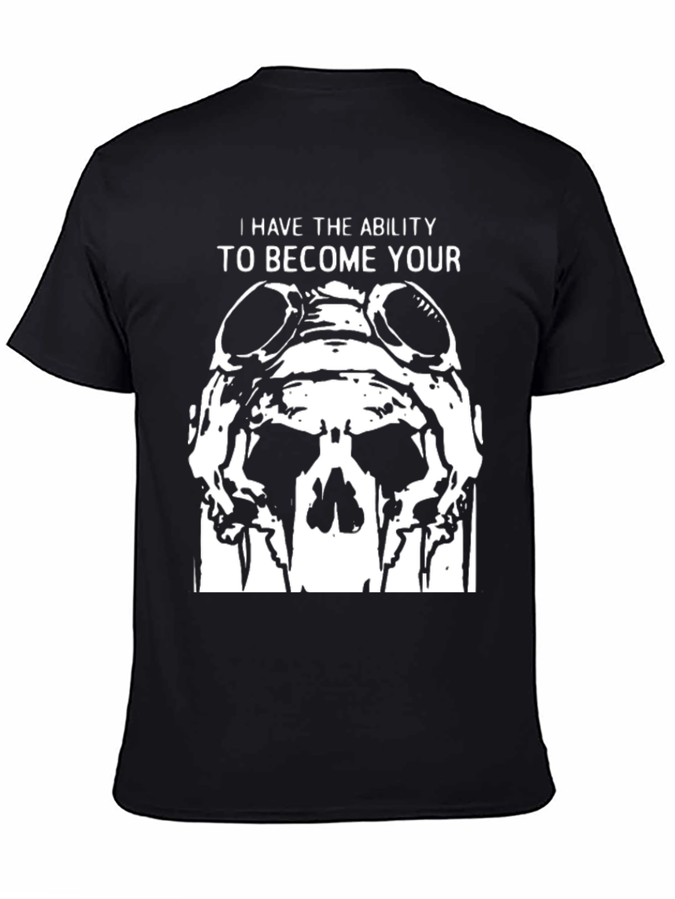 Skull Goggles Graphic T-Shirt - Dark Humor Tee