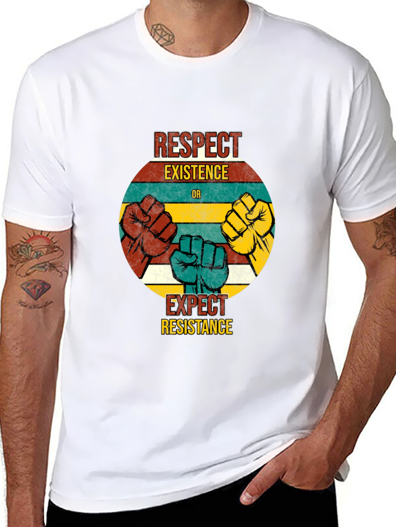 Respect Existence T-Shirt - Resist Hate