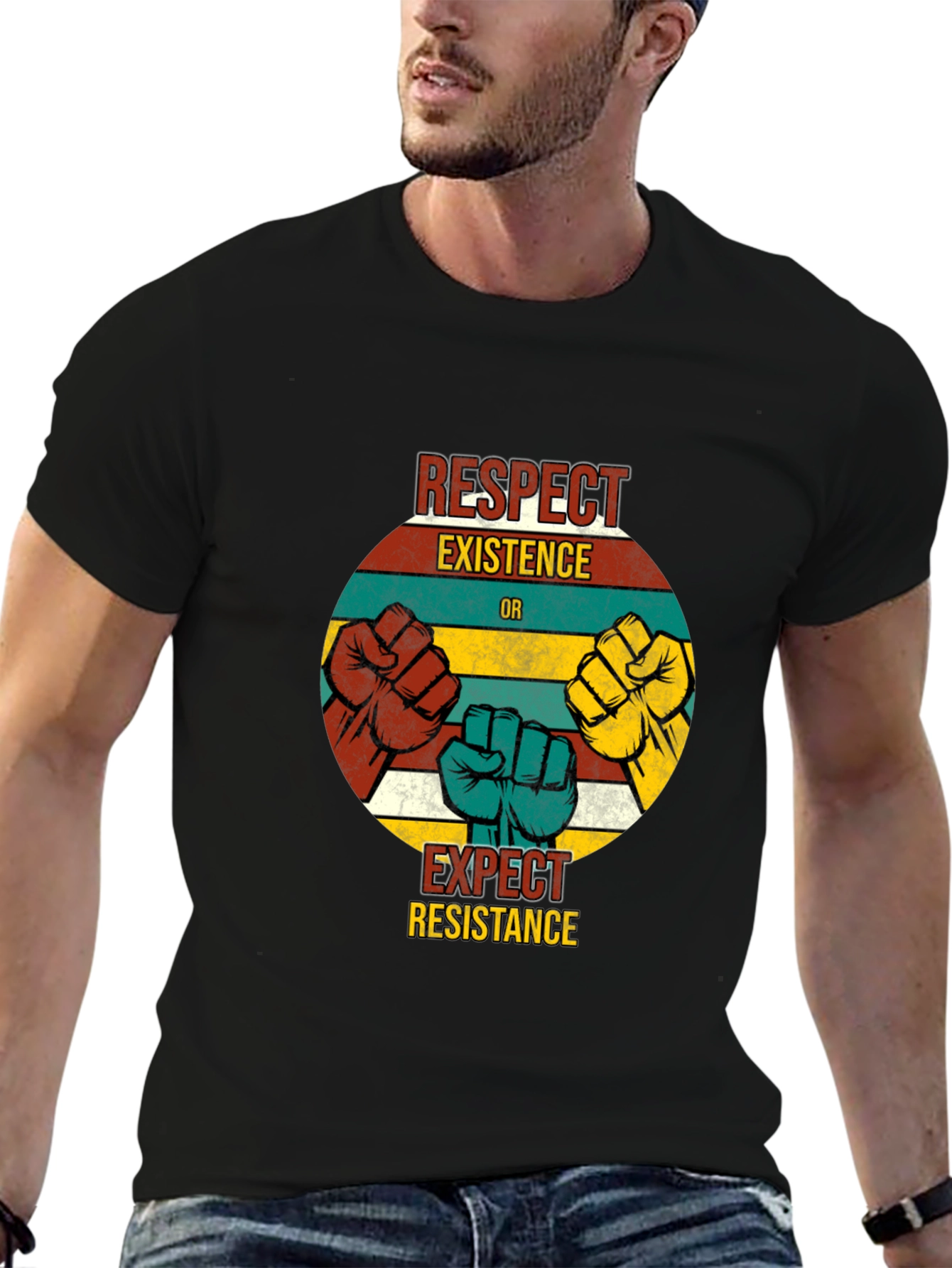 Respect Existence T-Shirt - Resist Hate