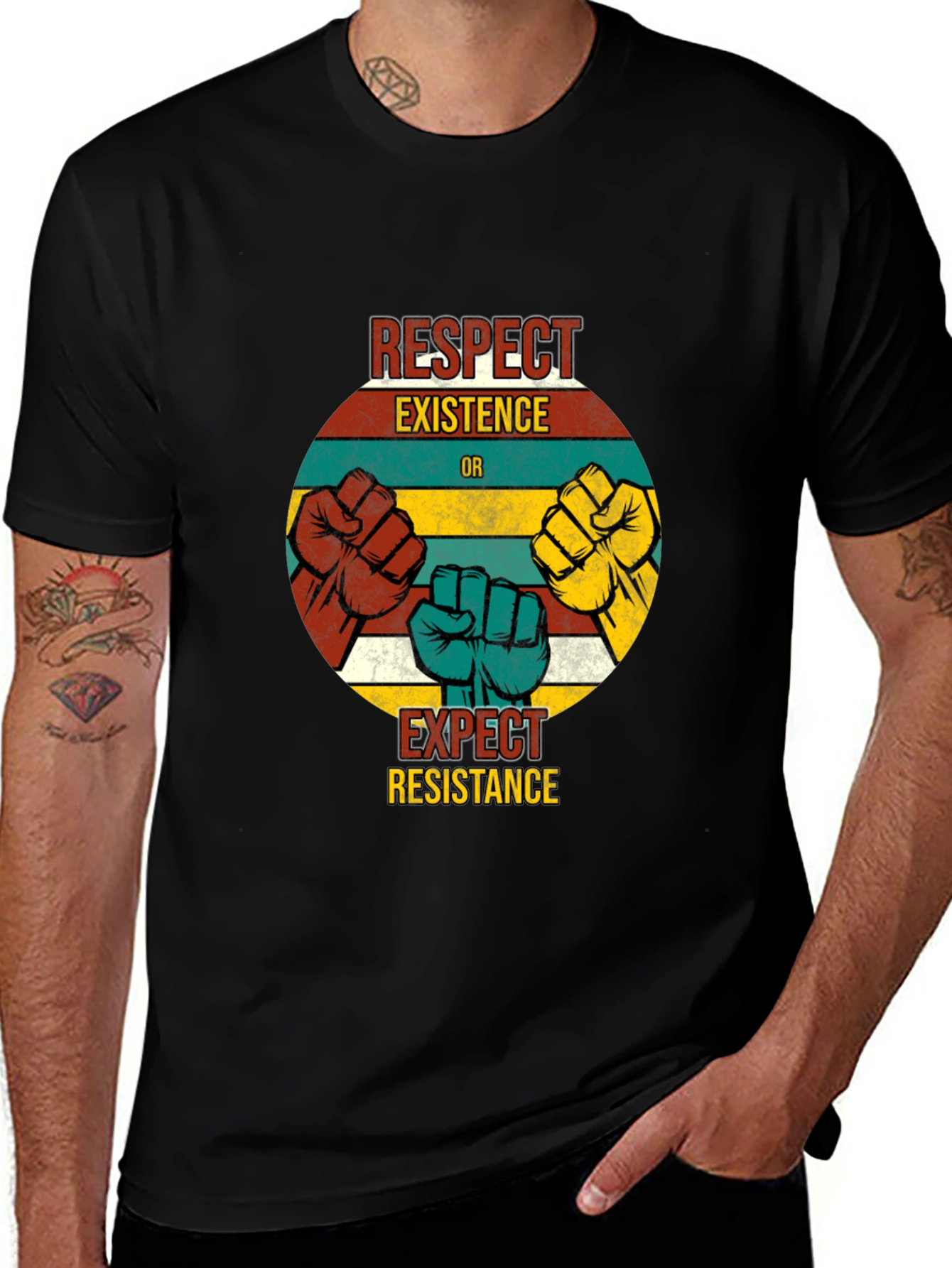 Respect Existence T-Shirt - Resist Hate