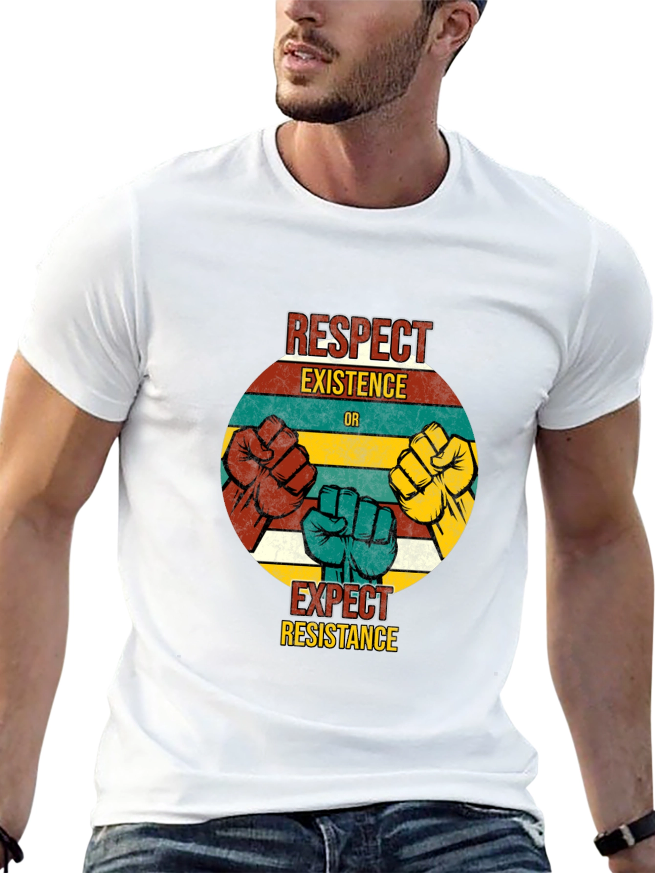 Respect Existence T-Shirt - Resist Hate