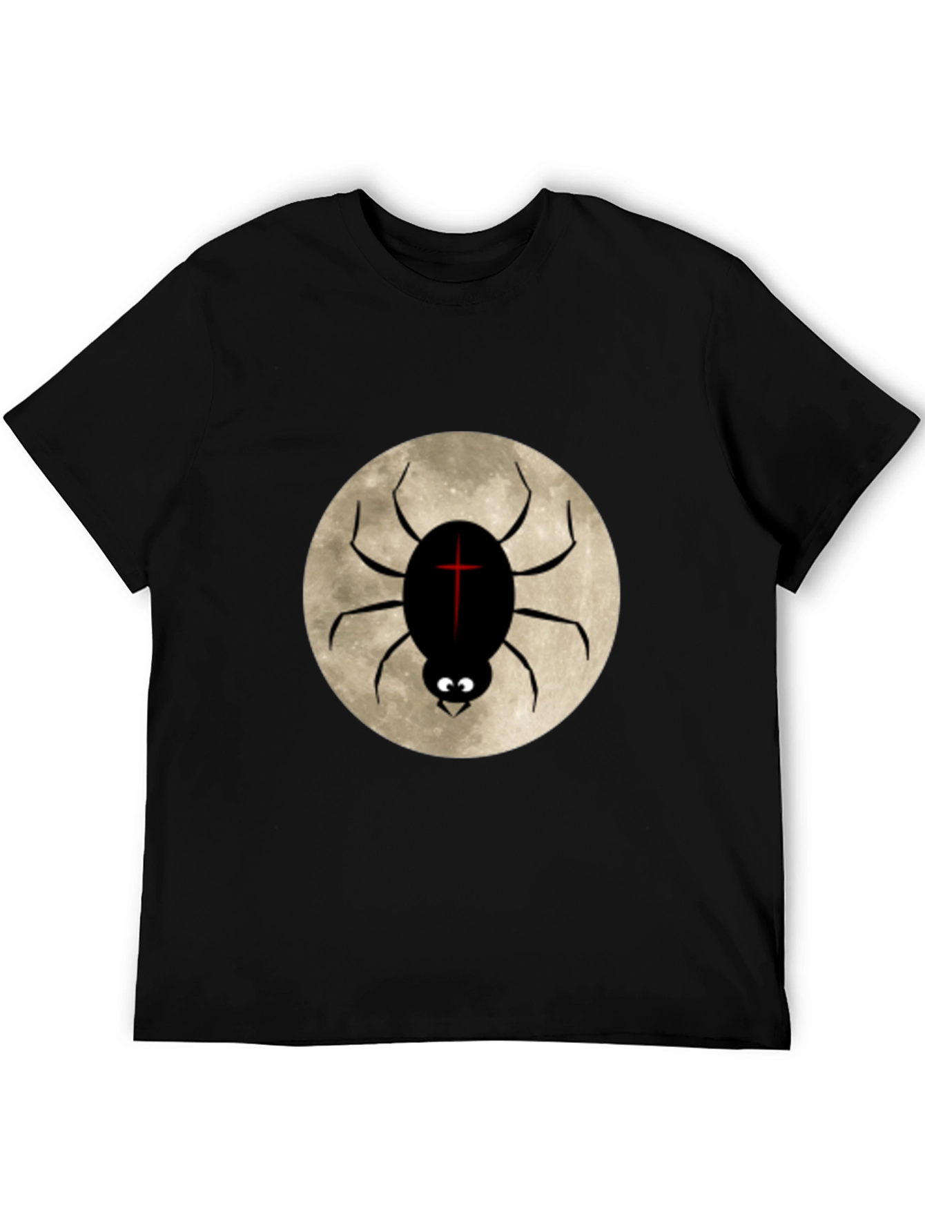 Spider Moon Graphic Tee - Gothic Style