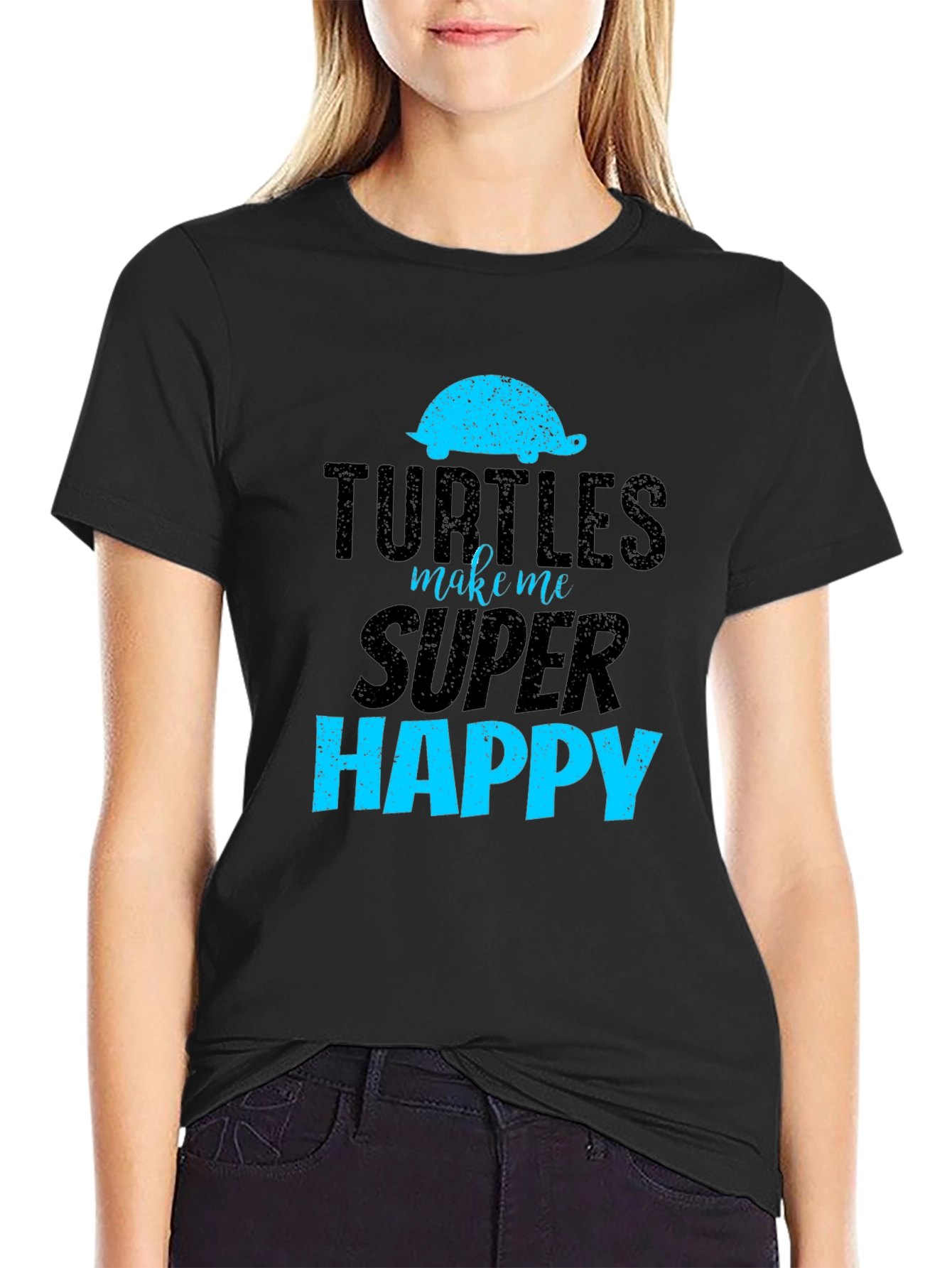 Turtles Make Me Super Happy Graphic T-Shirt