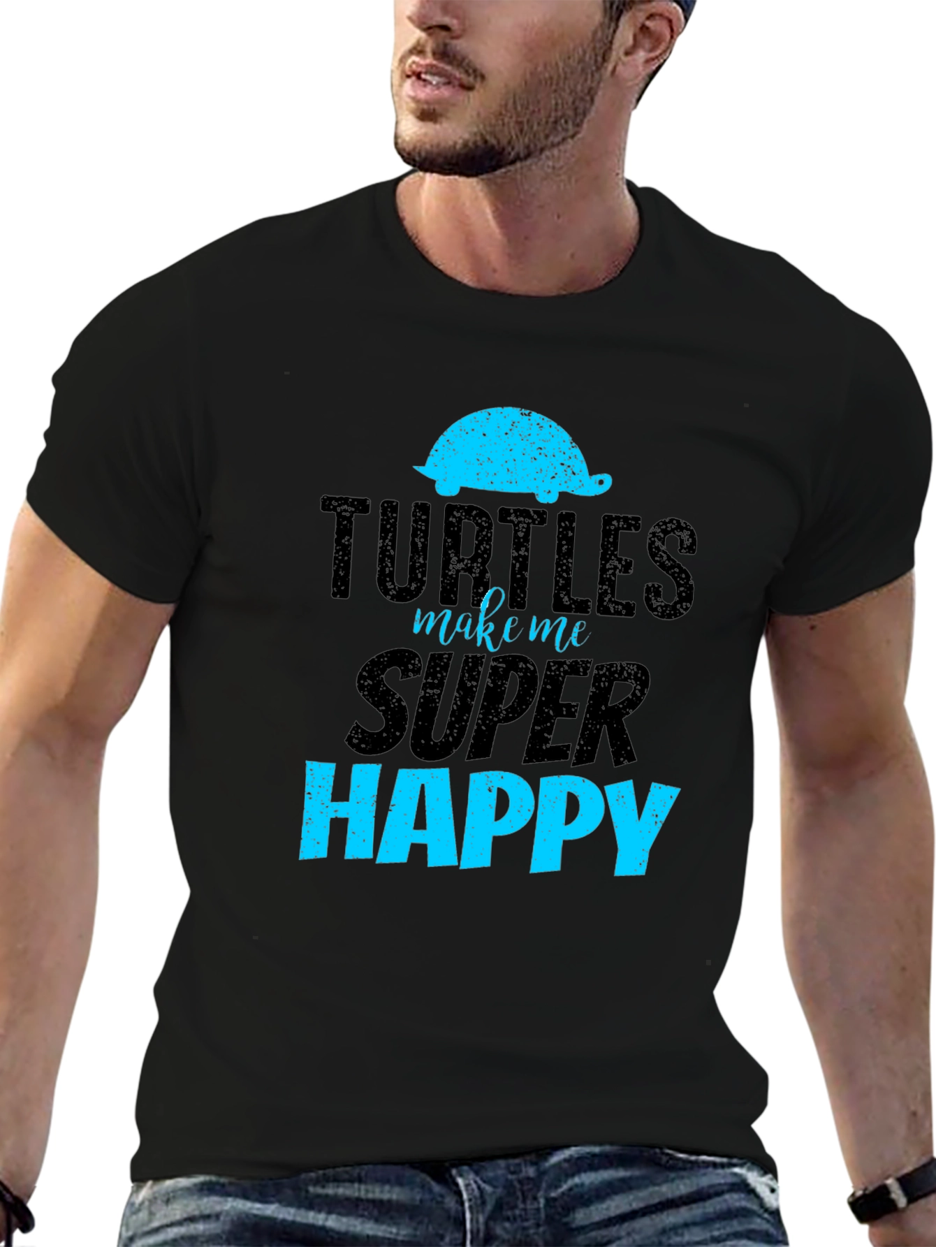Turtles Make Me Super Happy Graphic T-Shirt