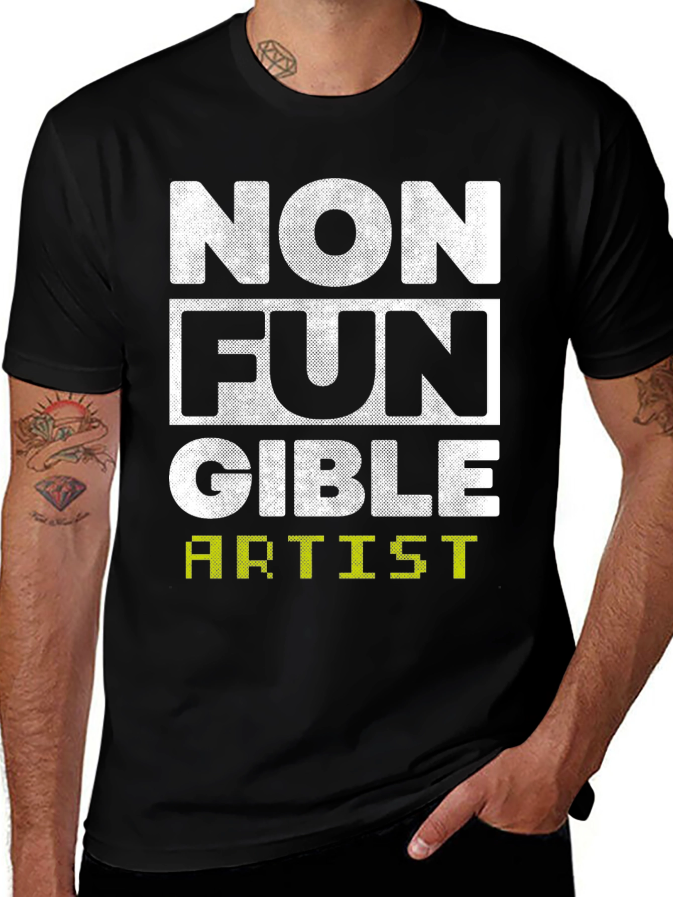 Non Fungible Artist Black Graphic Tee