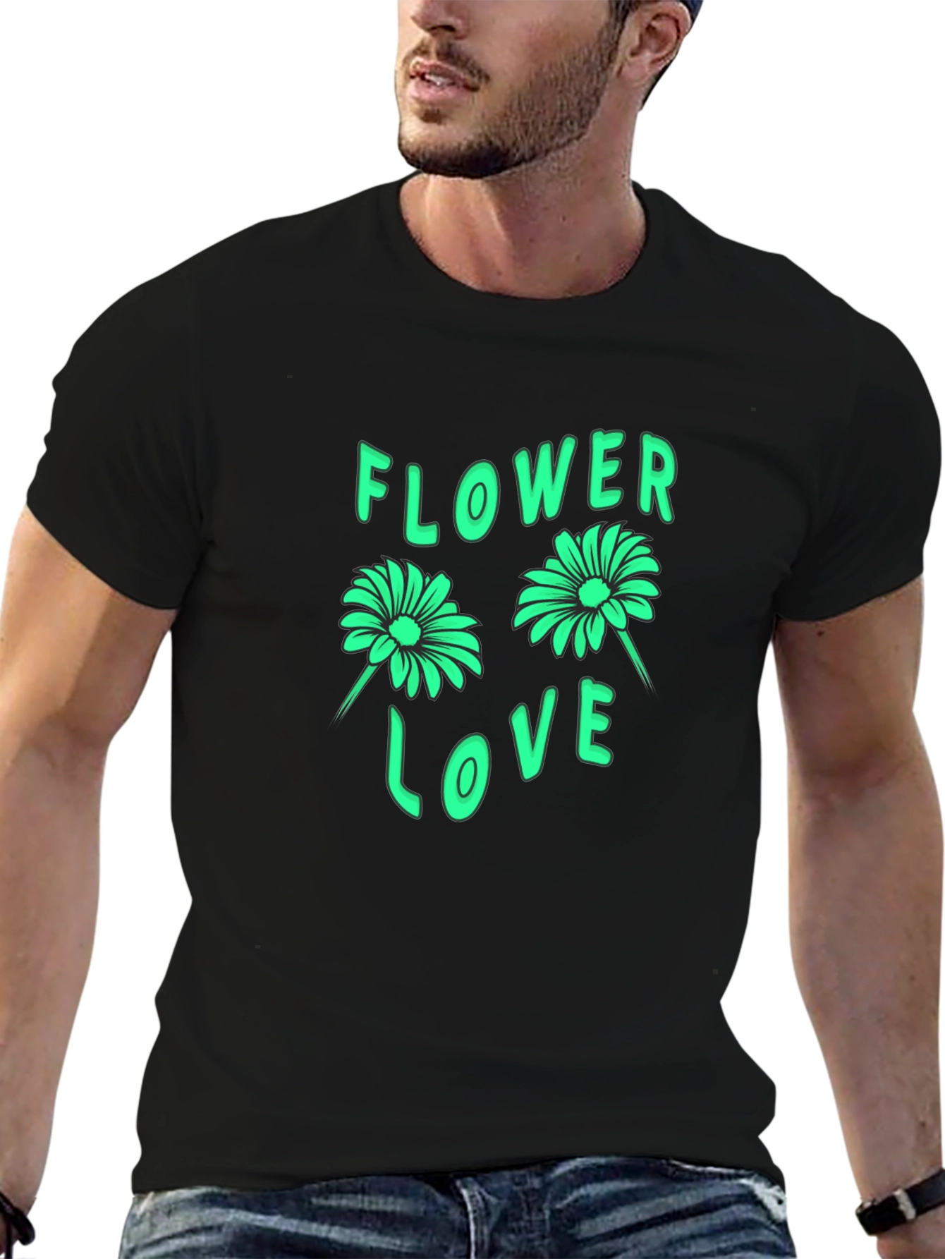 Flower Love Graphic Tee - Trendy Comfort