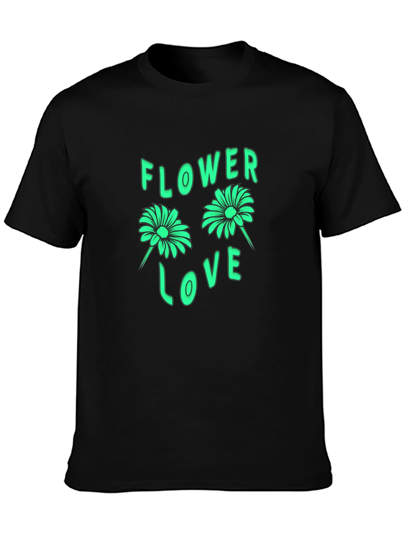 Flower Love Graphic Tee - Trendy Comfort