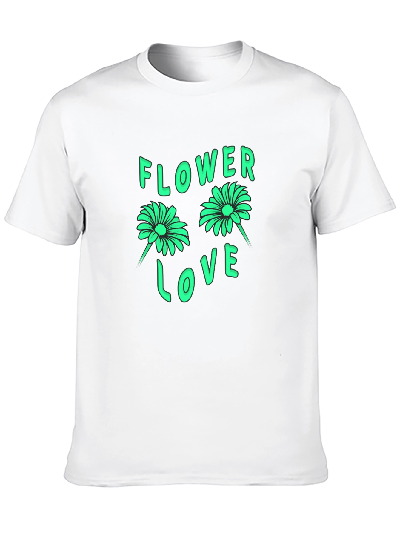 Flower Love Graphic Tee - Trendy Comfort