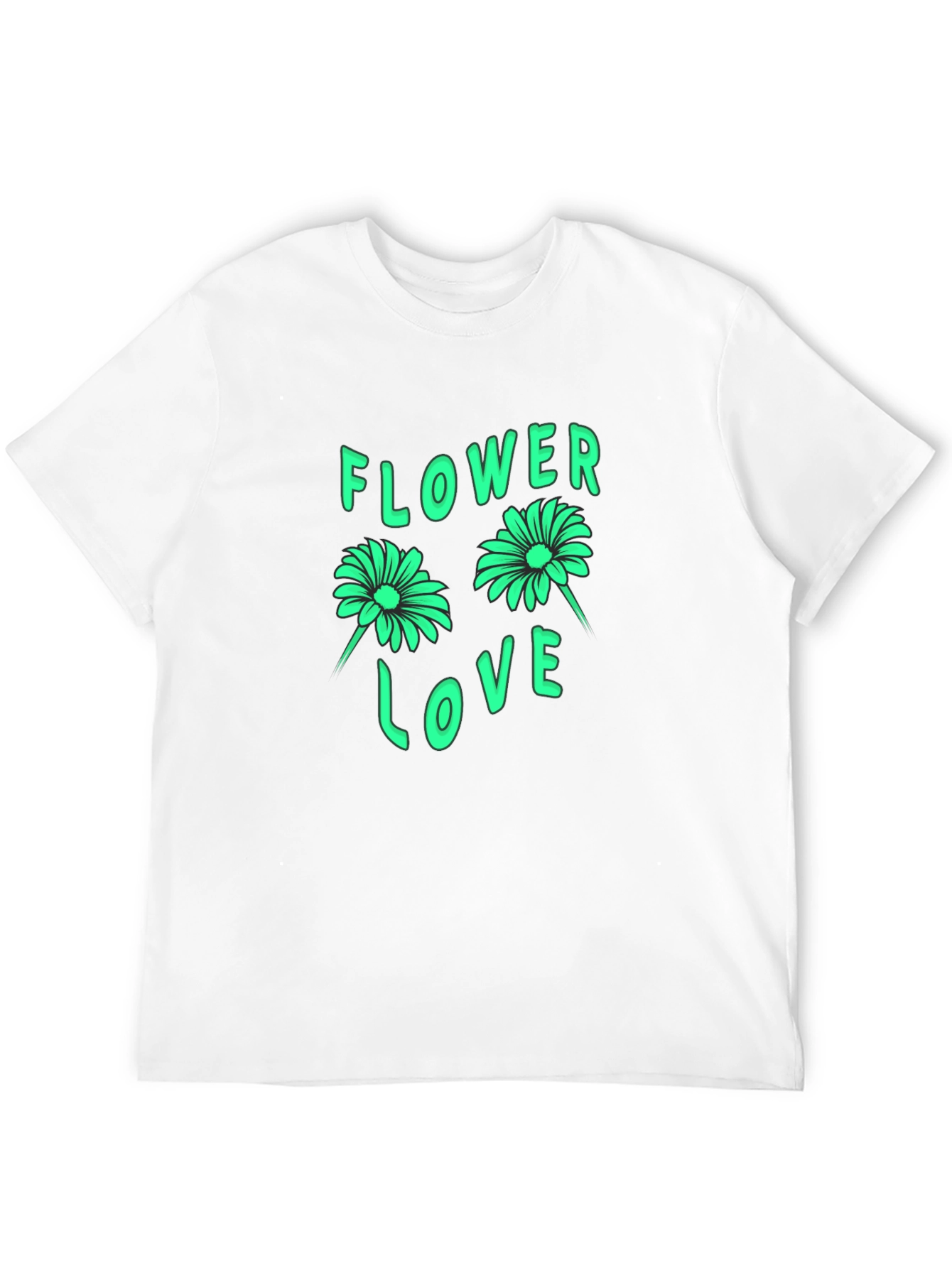 Flower Love Graphic Tee - Trendy Comfort