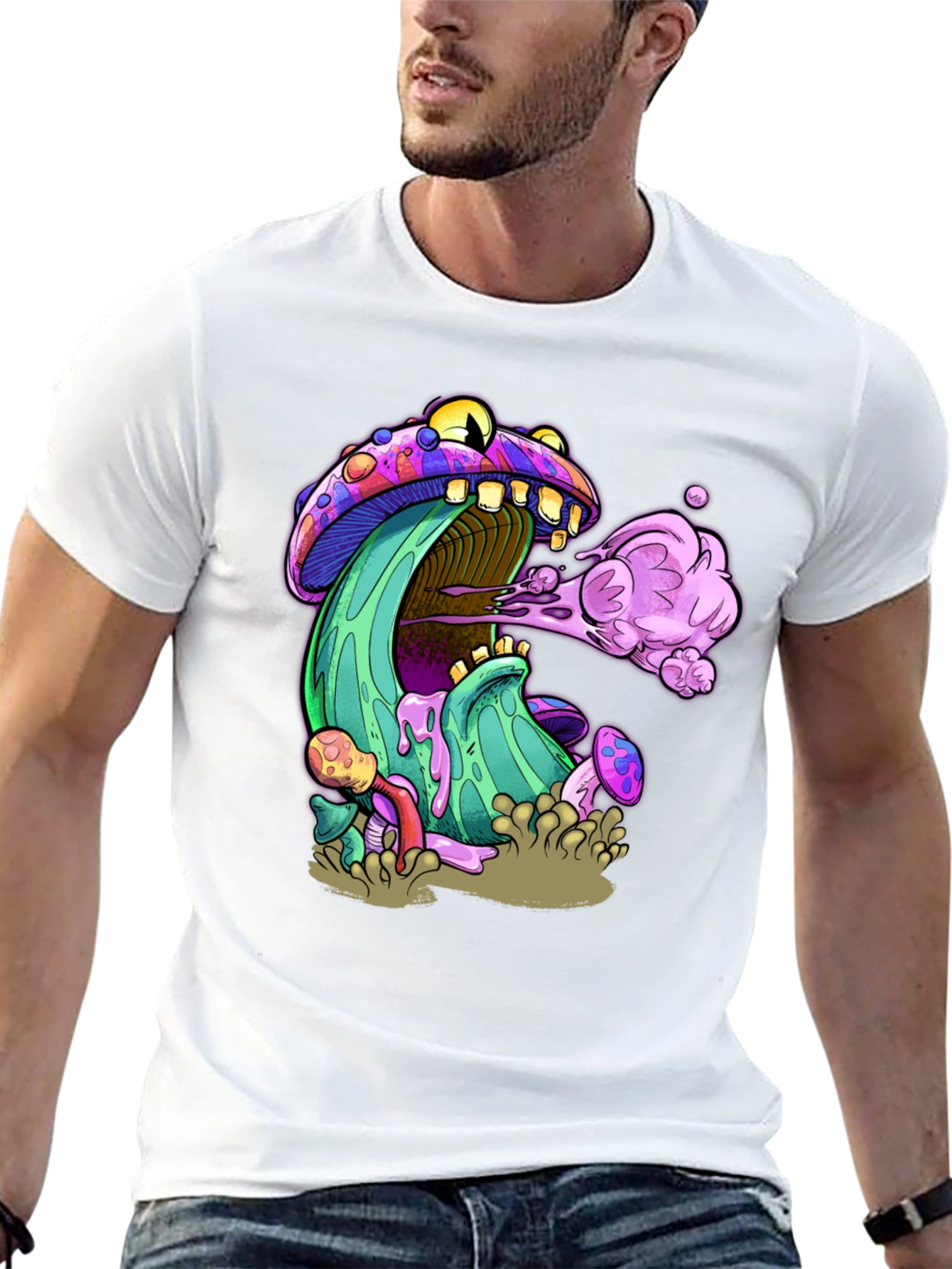 Psychedelic Mushroom Graphic T-Shirt
