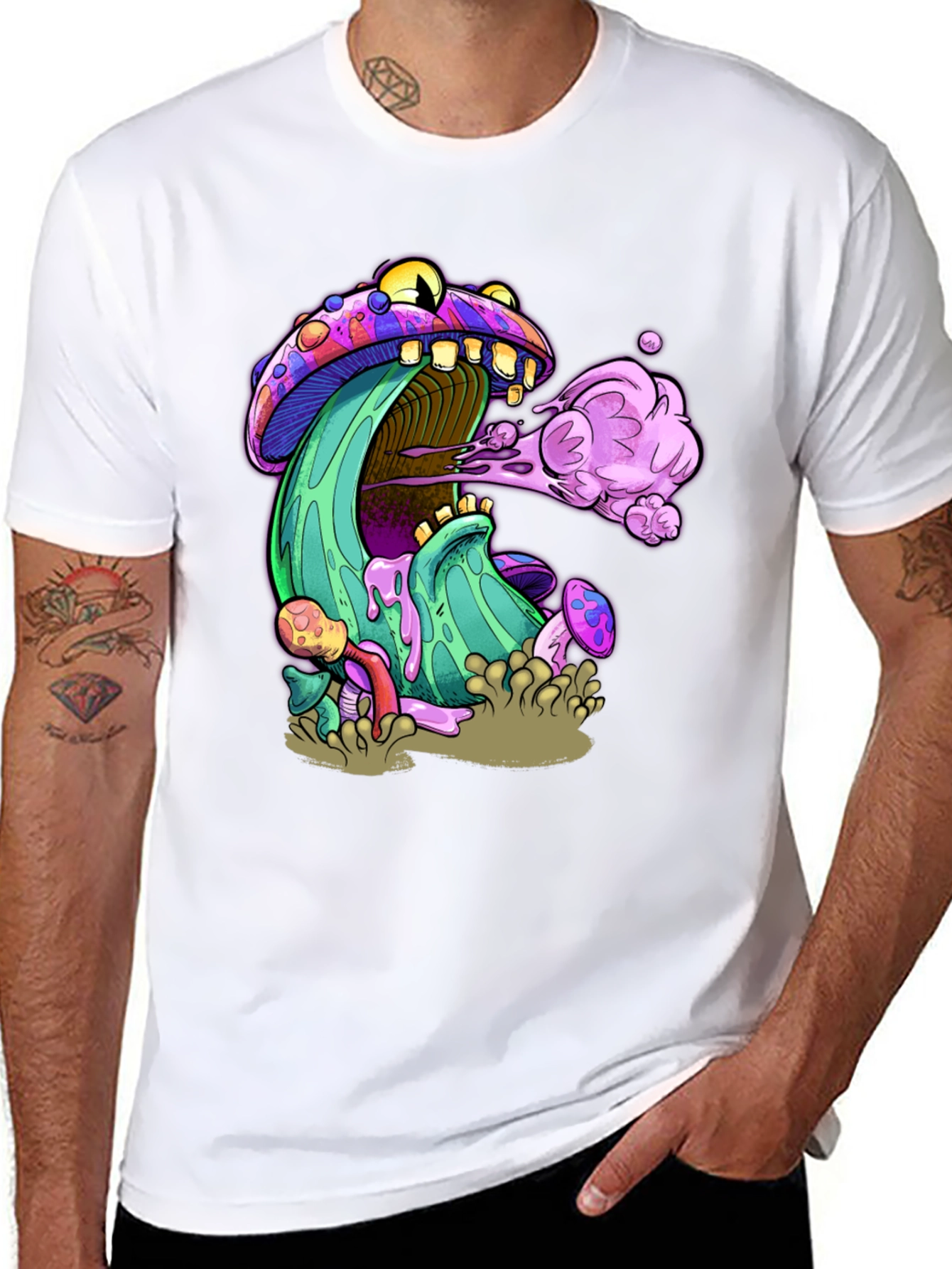 Psychedelic Mushroom Graphic T-Shirt