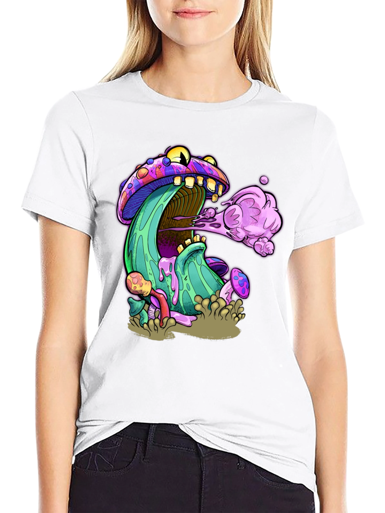 Psychedelic Mushroom Graphic T-Shirt