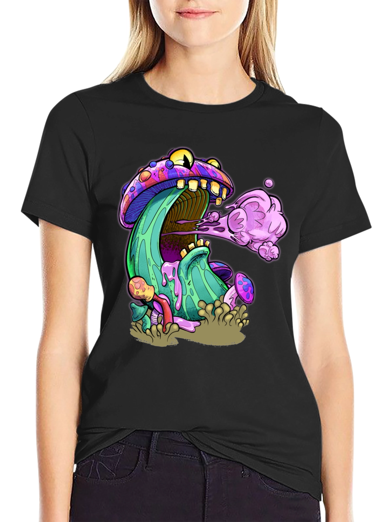 Psychedelic Mushroom Graphic T-Shirt