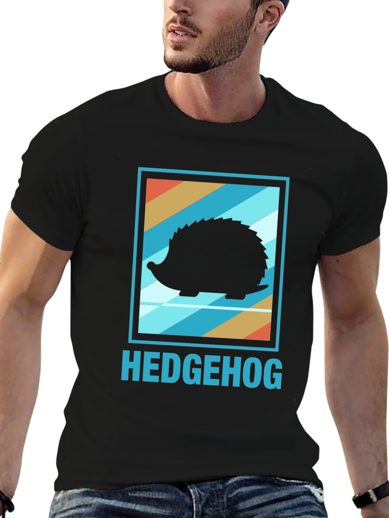Cool Hedgehog Graphic T-Shirt