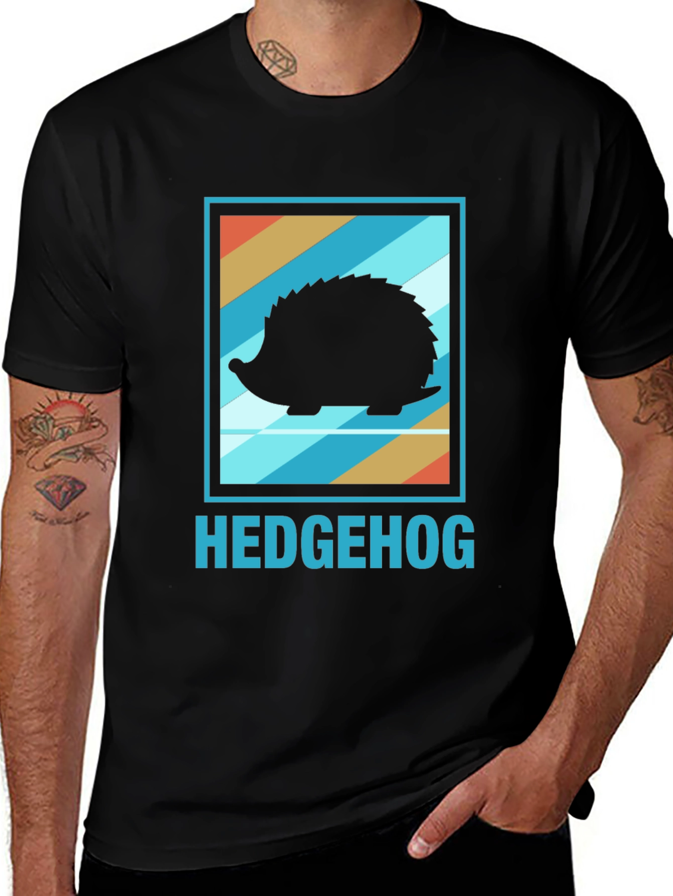 Cool Hedgehog Graphic T-Shirt