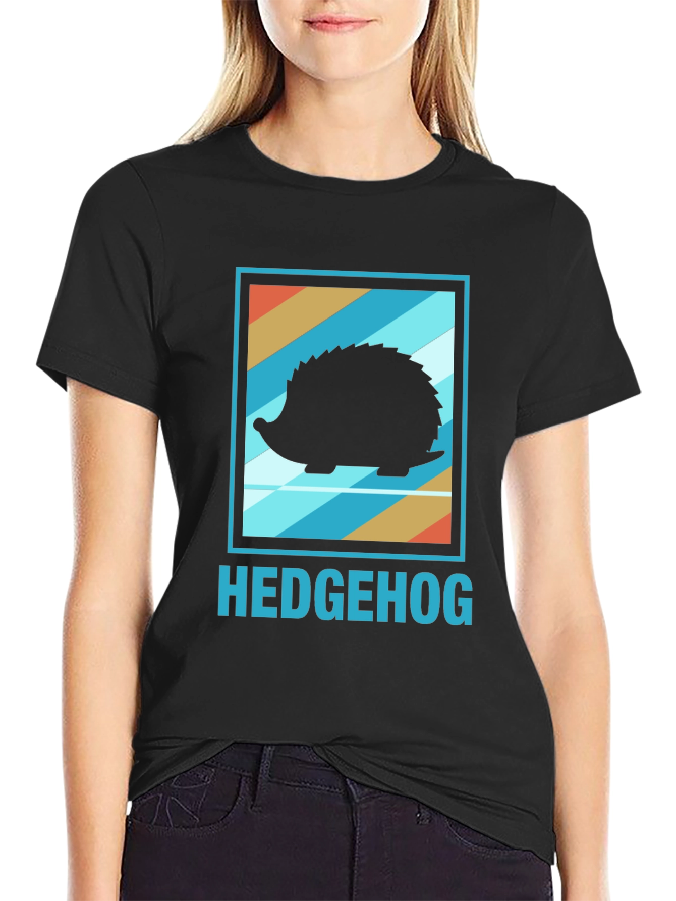 Cool Hedgehog Graphic T-Shirt