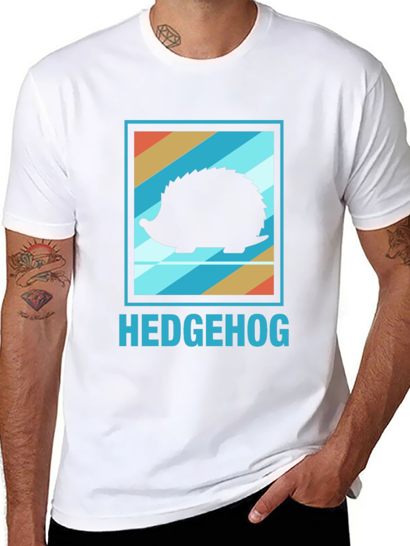 Cool Hedgehog Graphic T-Shirt