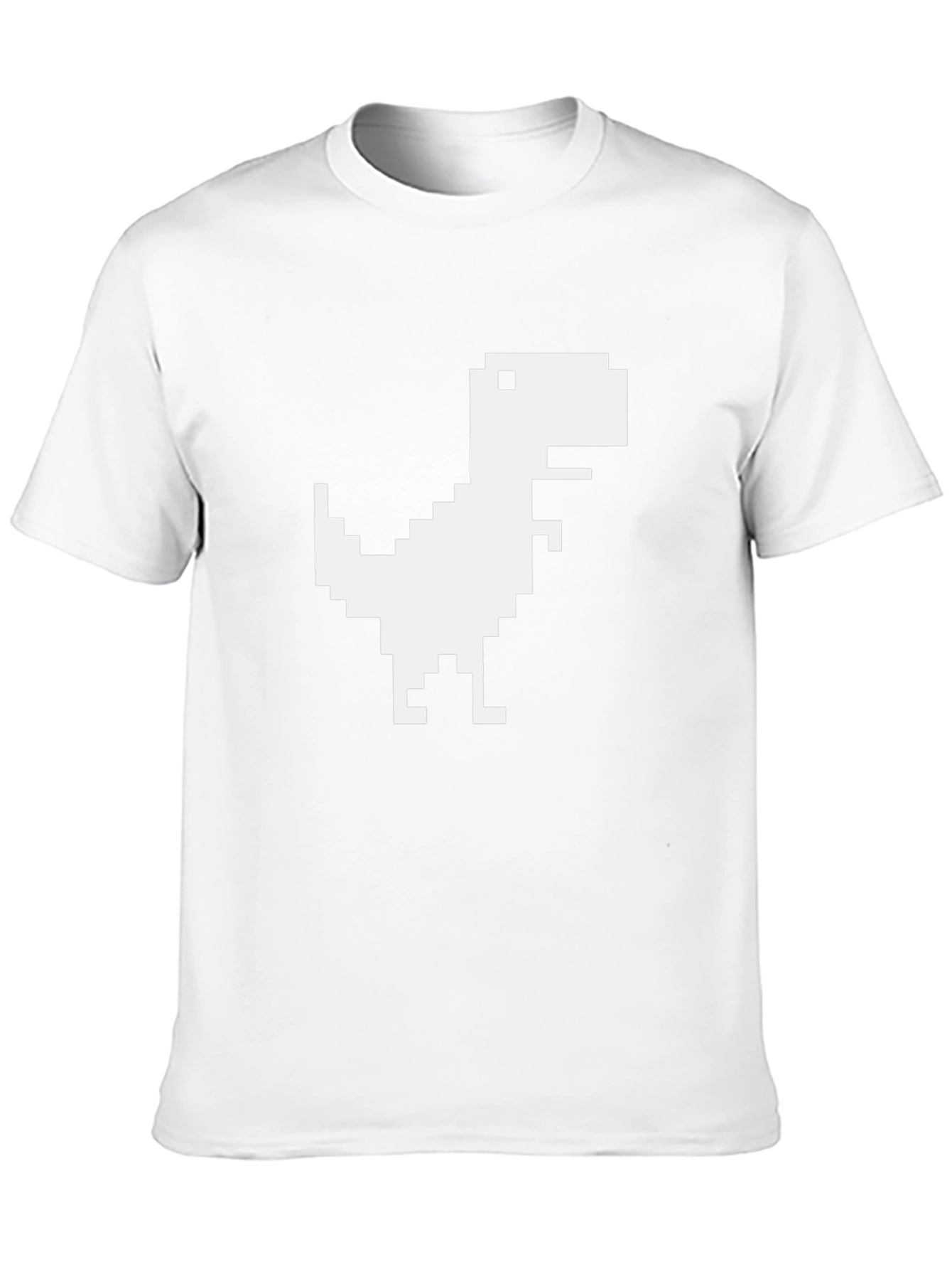 Pixel Dinosaur Black T-Shirt
